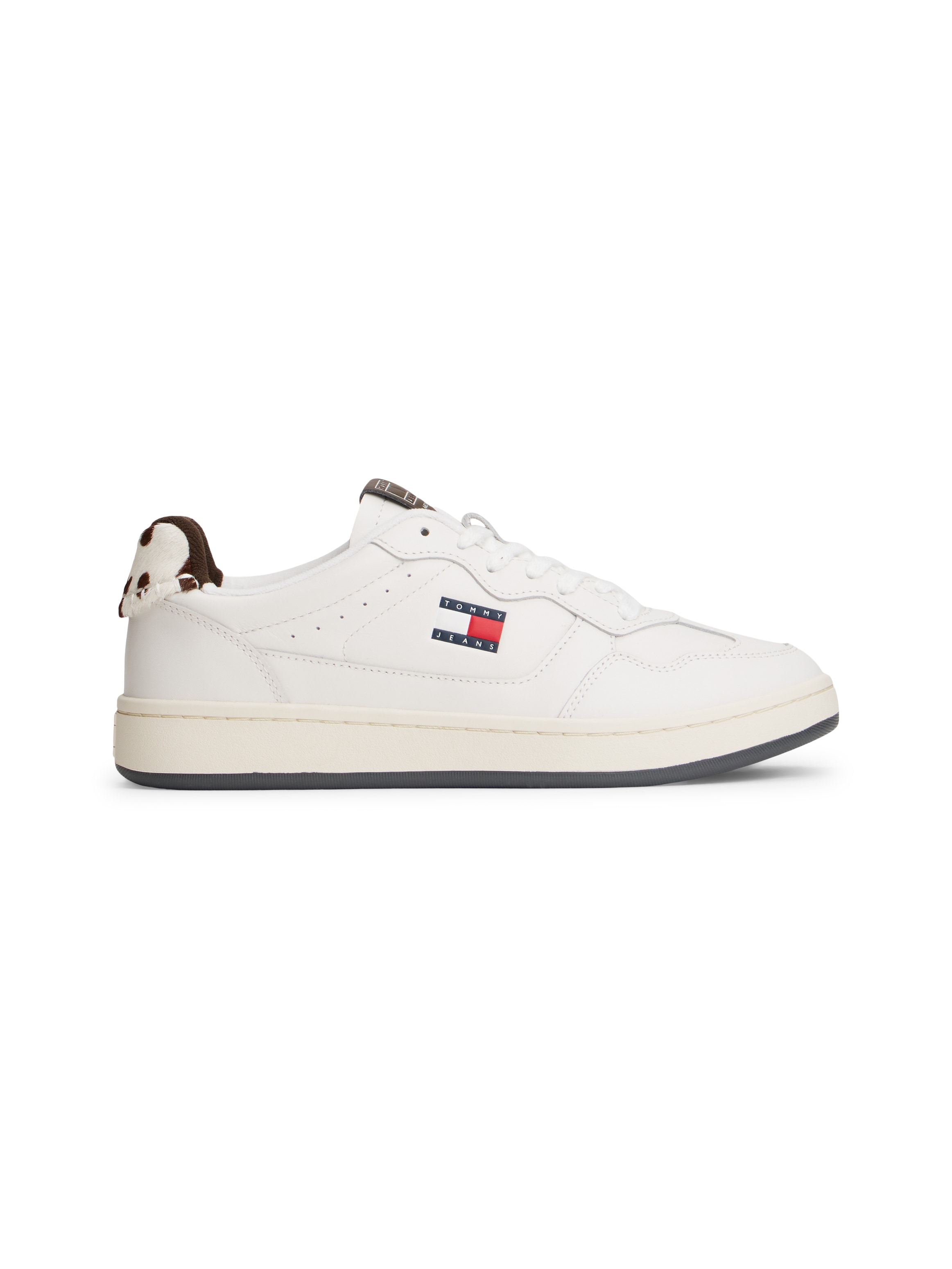 Tommy Jeans Baskets à plateforme »ARCHIVE '98 CALF HAIR TAB«  , chaussure de loisir, chaussure basse, chaussure à lacets avec drapeau logo typique