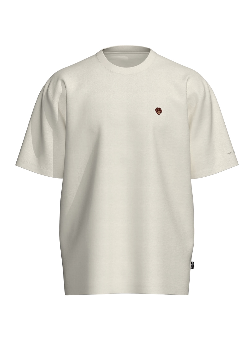 Trigema T-Shirt »TRIGEMA Heavy Oversized T-Shirt mit Affe Charly-Stickmotiv« 1