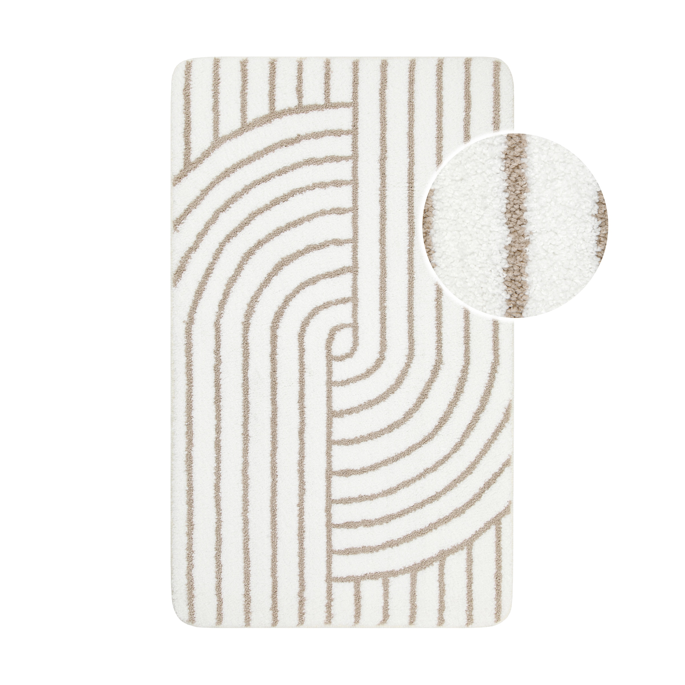 Wecon home Basics Tapis de bain »Hilda« Höhe 15 mm waschbar, rutschfest, strapazierfähig, pflegeleicht mit Retro Muster