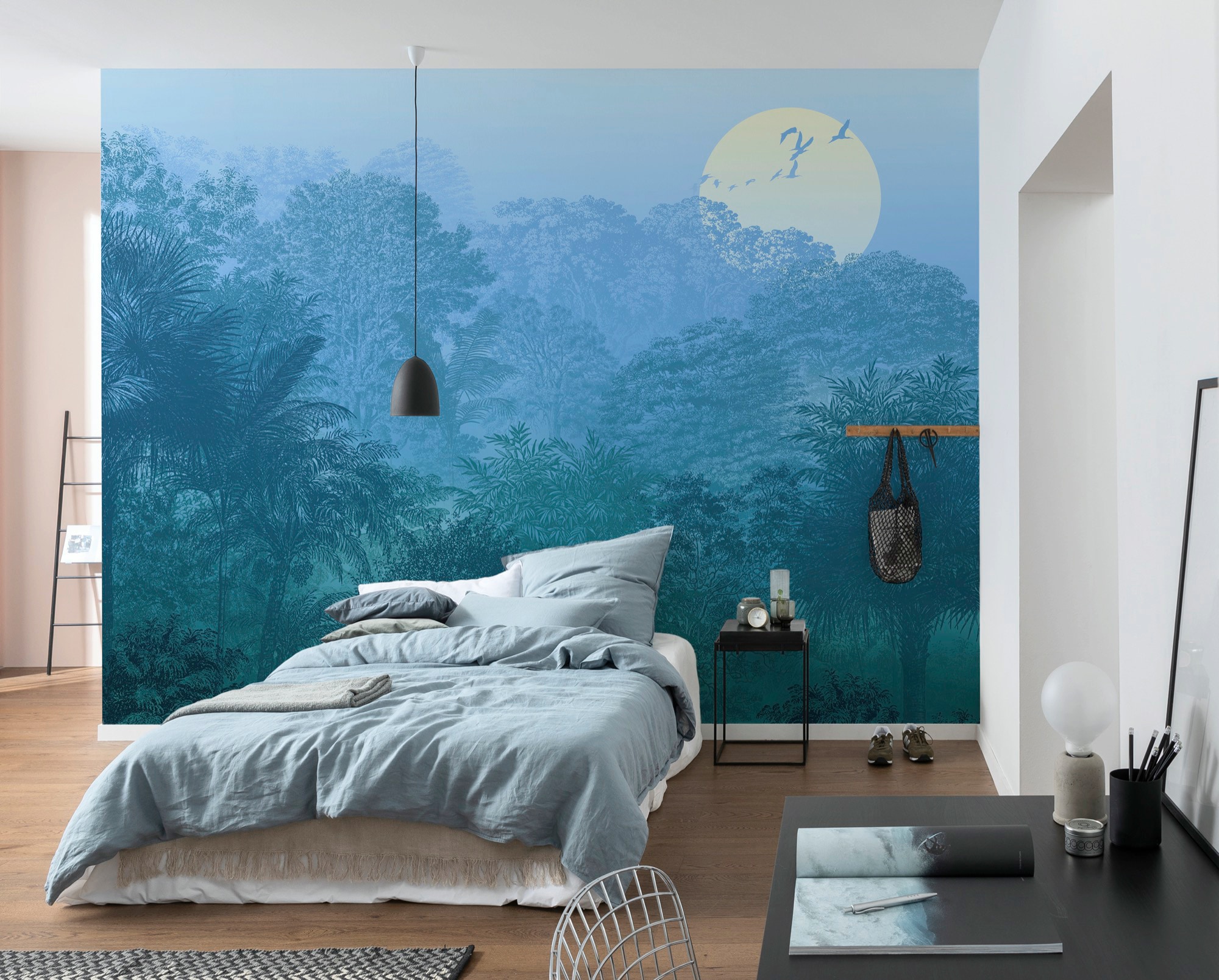 Komar Papier peint intissé »Digitaldruck Vlies -  Deep in the Jungle - Grösse 400 x 280 cm« imprimé Wohnzimmer, Schlafzimmer