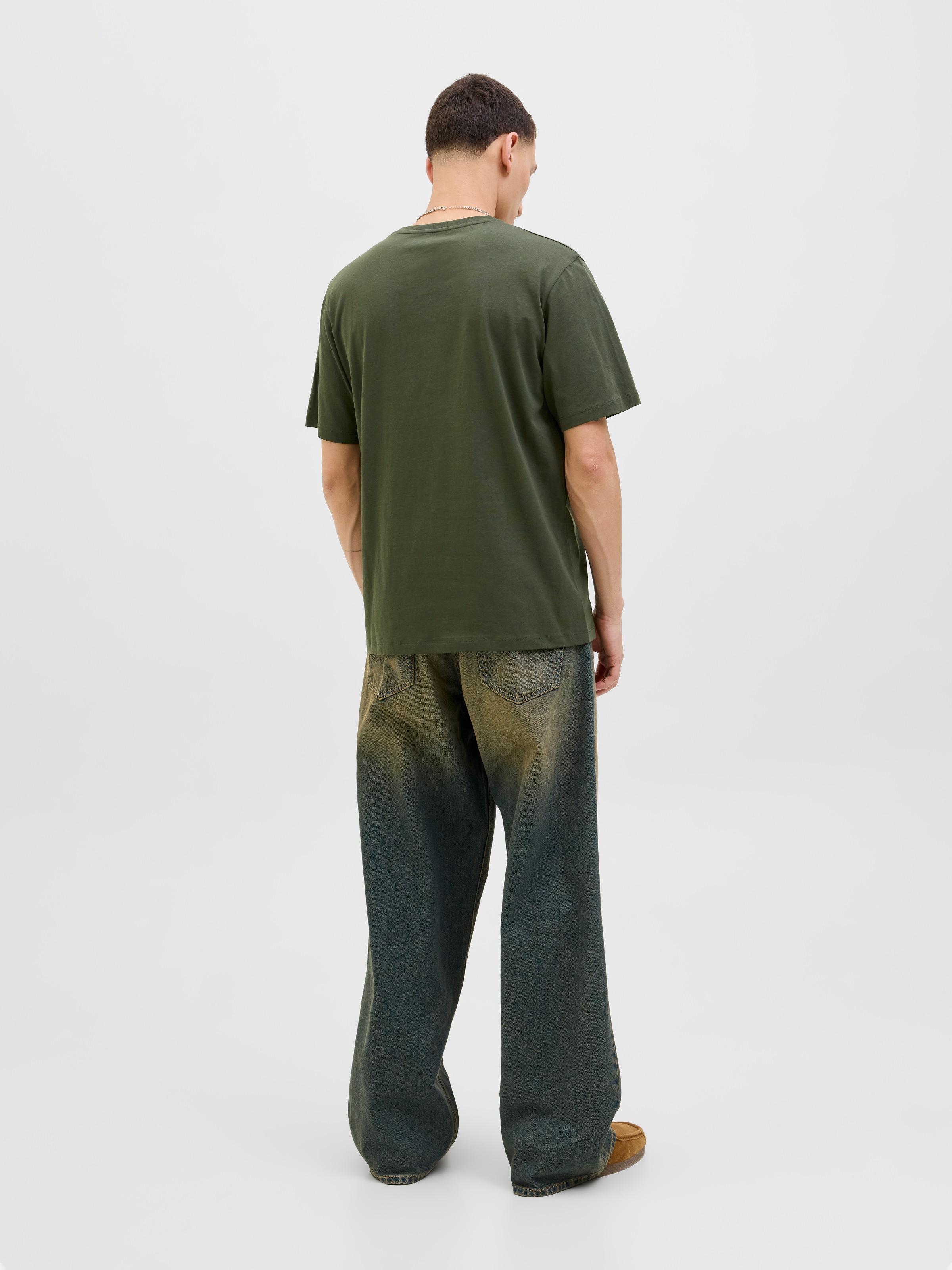 Jack & Jones Rundhalsshirt »JJELOGO TEE SS O-NECK 2 COL AW25 SN«