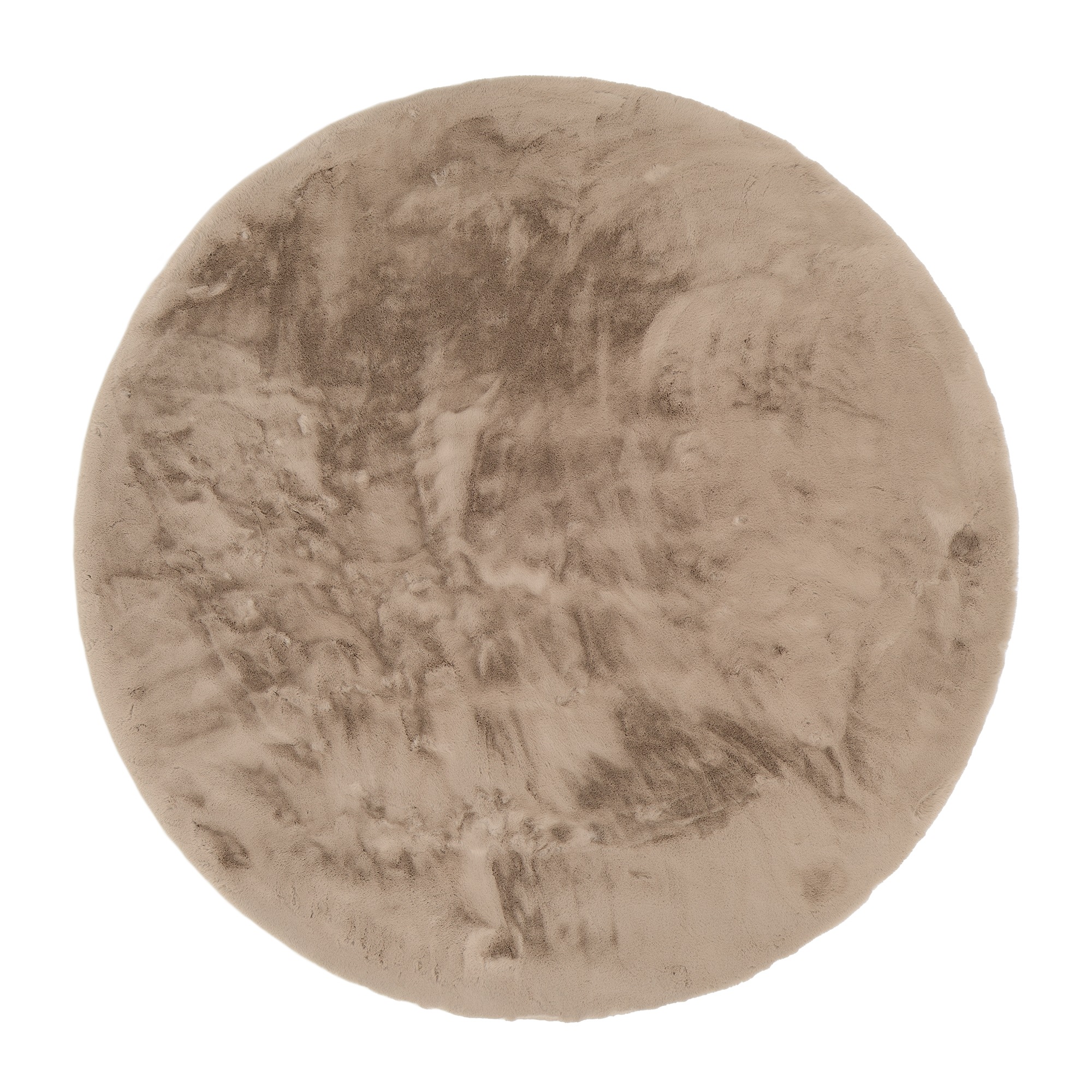 OCI DIE TEPPICHMARKE Teppich »ALISSA« rund 38 mm Höhe Kuschelig weicher Flor, Kaninchen Fell Haptik, getuftet