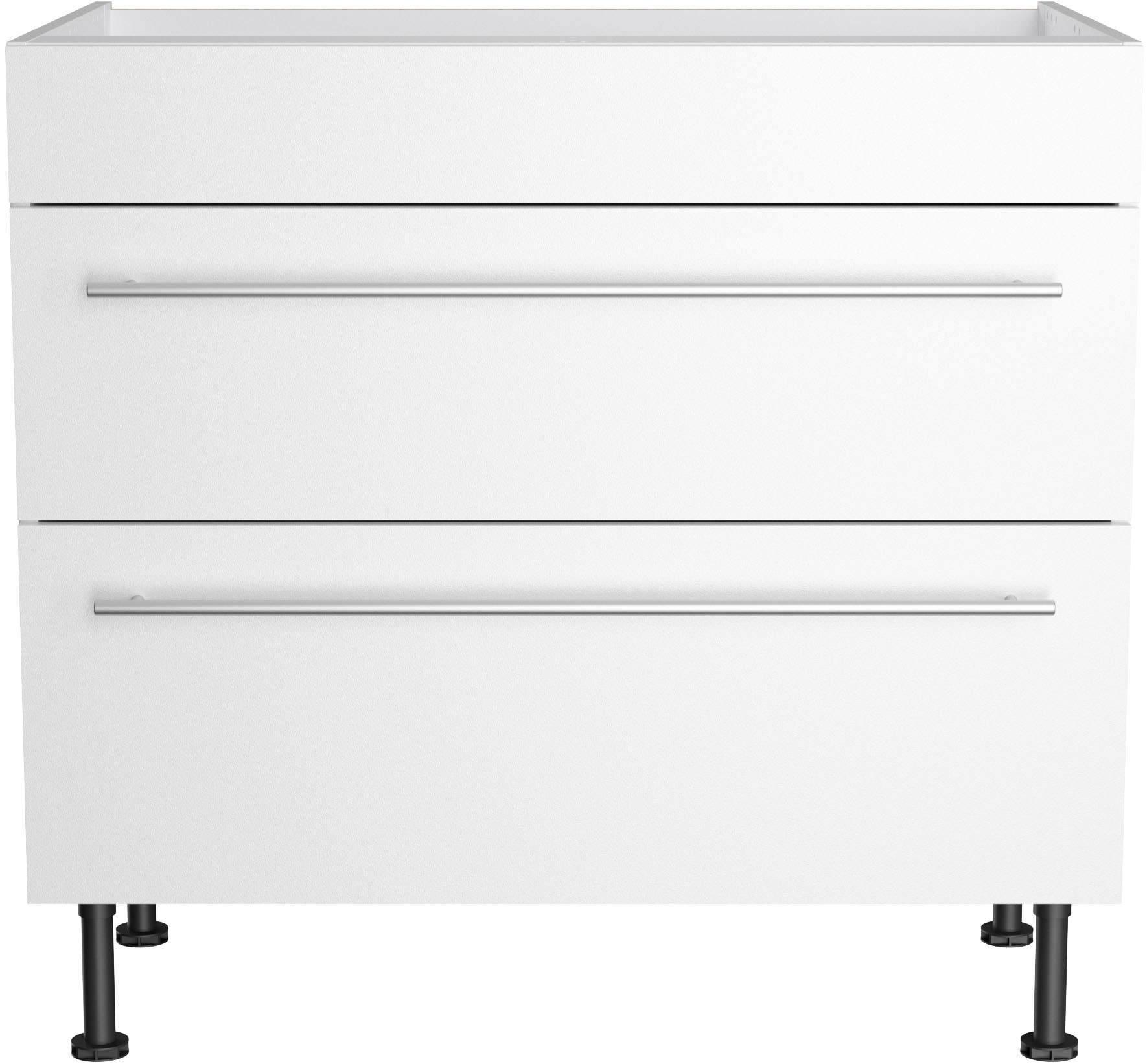 KOCHSTATION Kochfeldumbauschrank »KS-Bern2« Breite 90 cm, Kochfeldumbauschrank, 2 Auszügen, 1 feste Blende