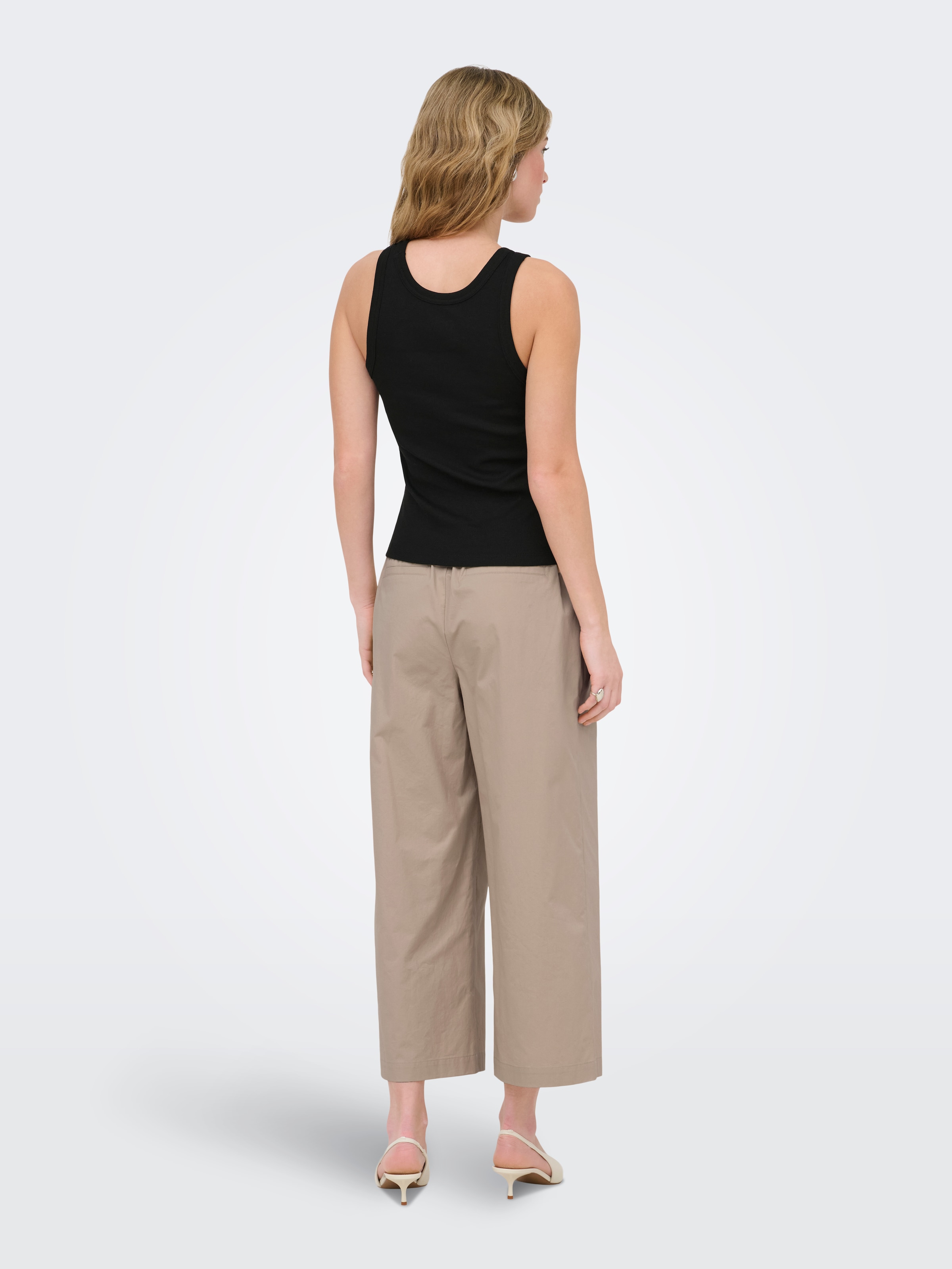 ONLY Débardeur »ONLVAL 2-WAY TANK TOP JRS NOOS« mélange de coton, col rond