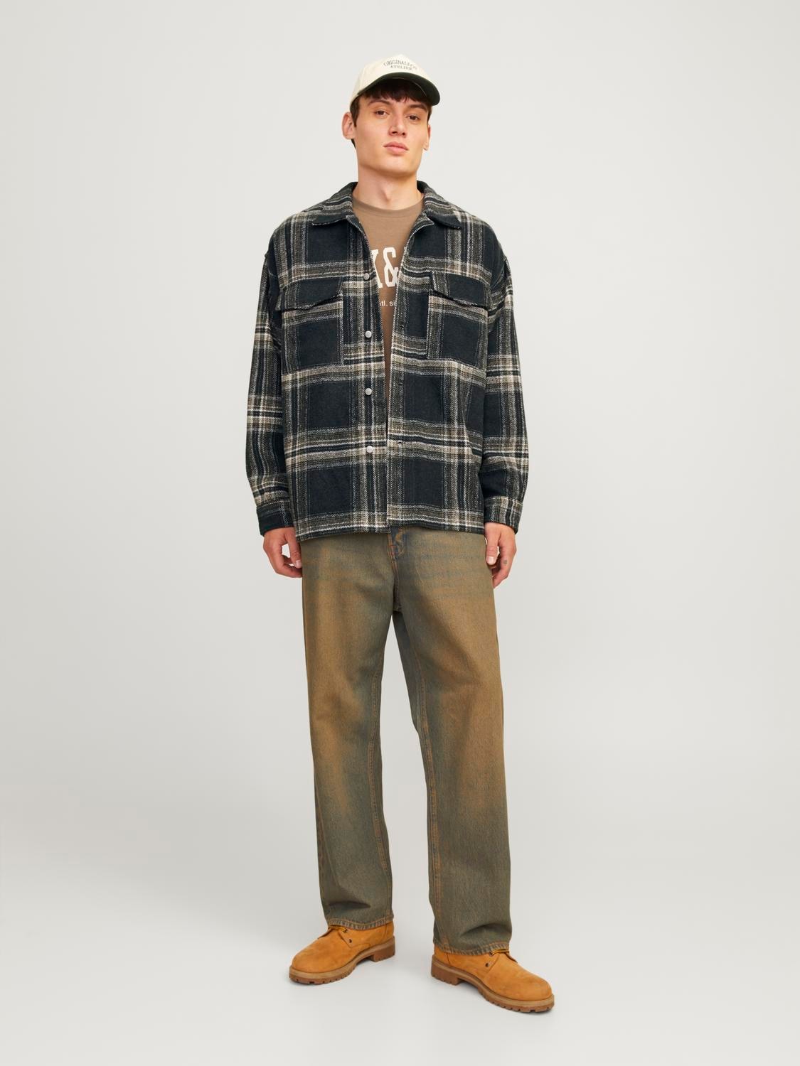 Jack & Jones Langarmhemd »JORVESTERBRO CHECK OVERSHIRT LS SN«