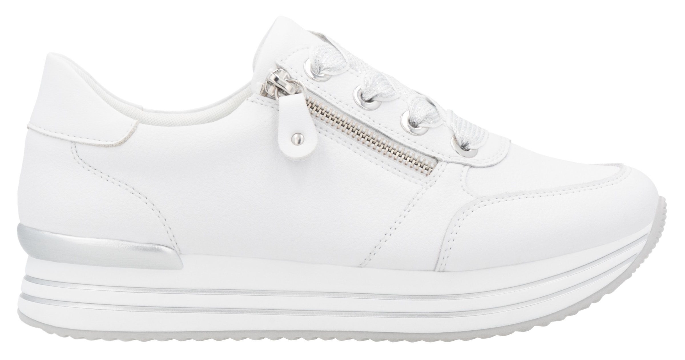 Remonte Plateausneaker  , Freizeitschuh, Halbschuh, Schnürschuh mit gepolstertem Schaftrand