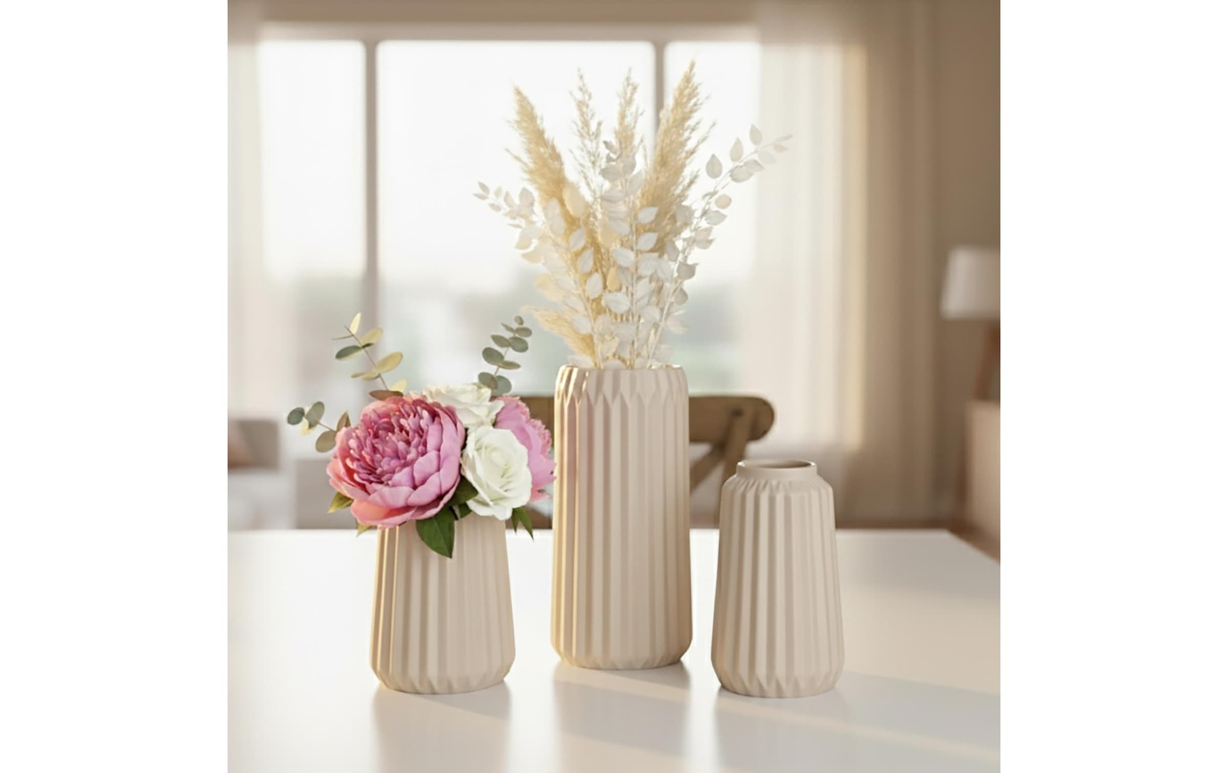 relaxdays Vase décoratif »3-teilig«