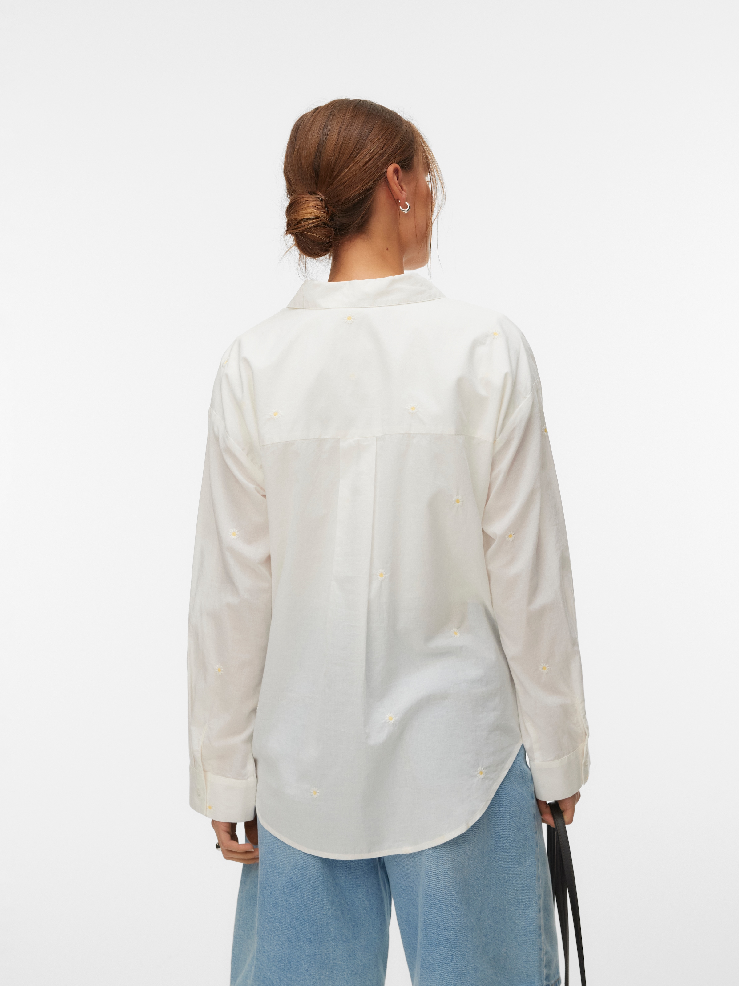 Vero Moda Blouse à manches longues »VMODONA LS SHIRT WVN NOOS« Baumwolle, regular fit