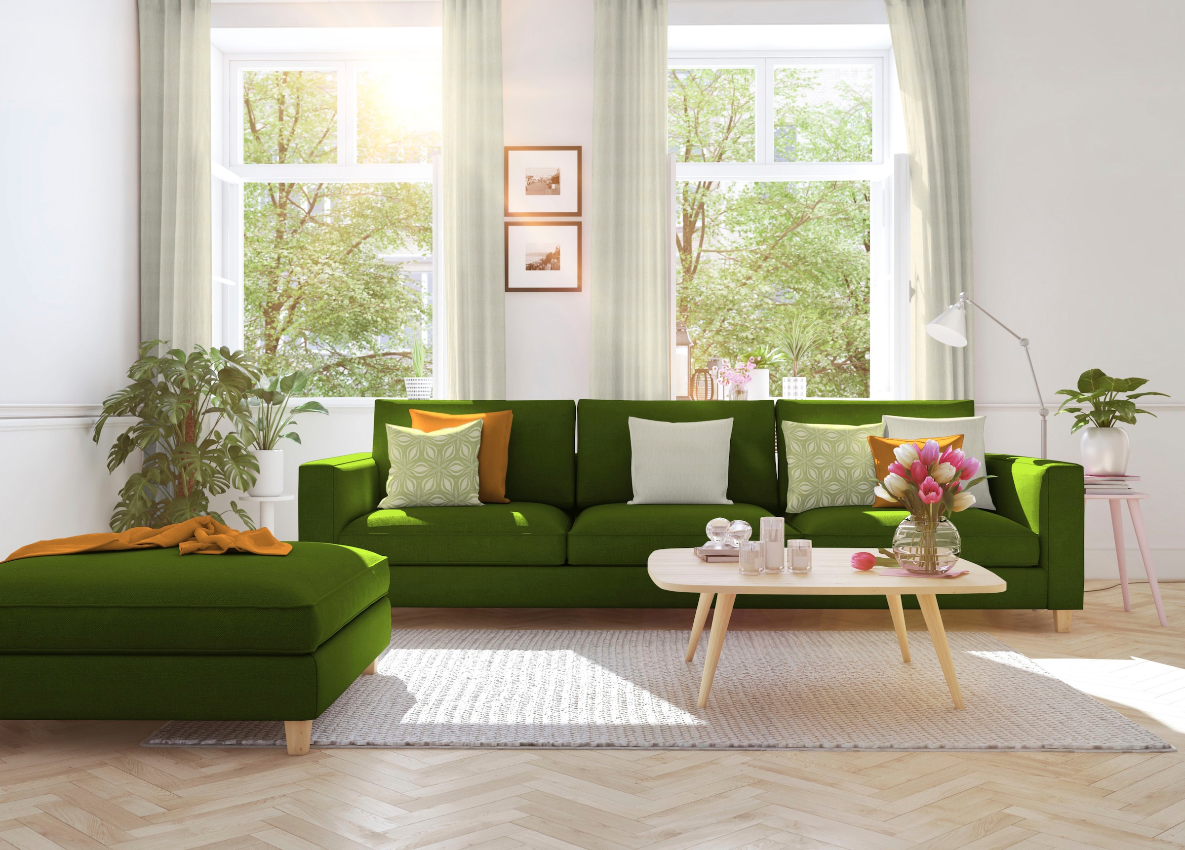 Adam Vorhang »Little Parrot« Ösen 1 Stk. tlg. aus 100% Bio-Baumwolle