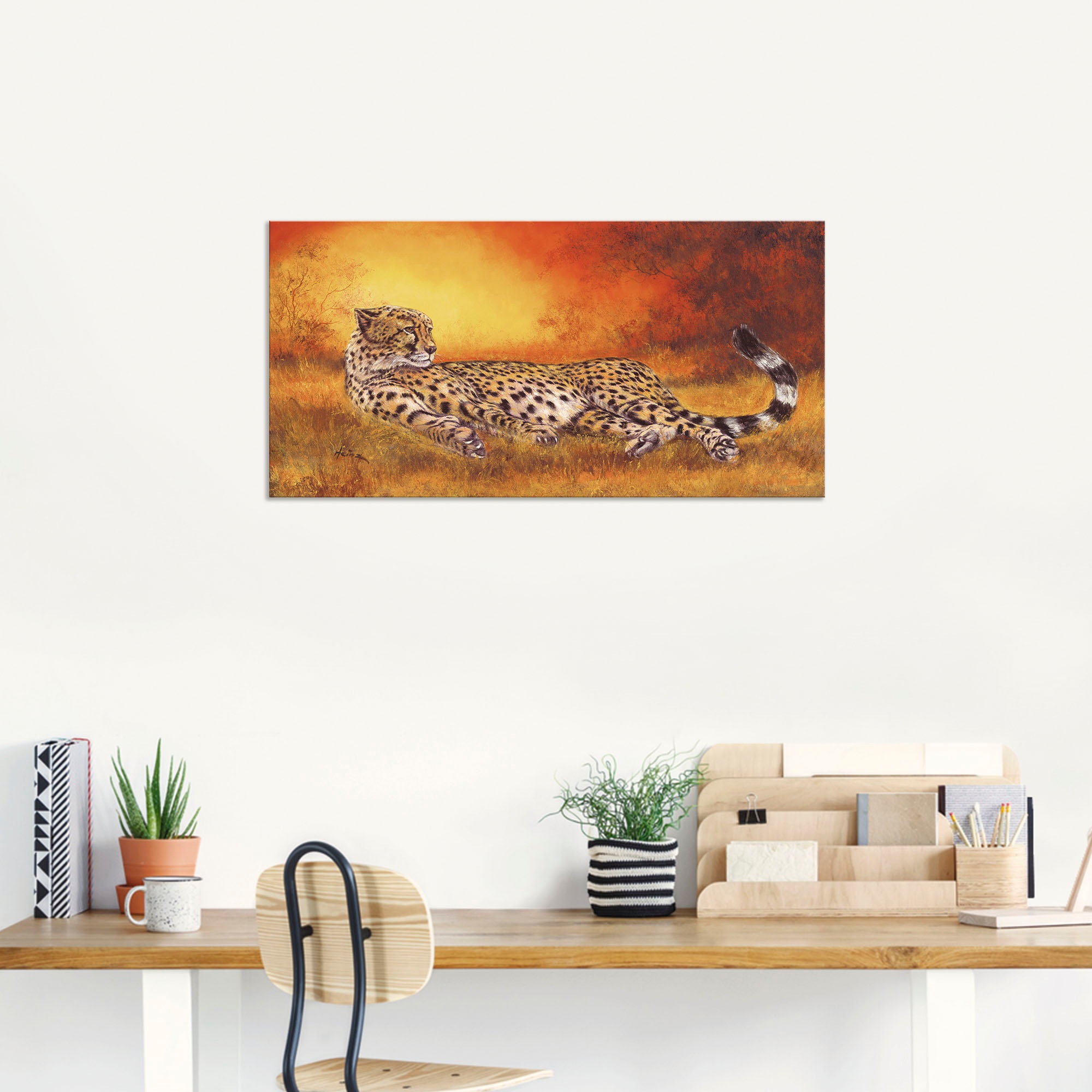 Artland Wandbild »Gepard« Geparden Bilder 1 Stk. tlg. als Alubild, Leinwandbild in verschied. Grössen