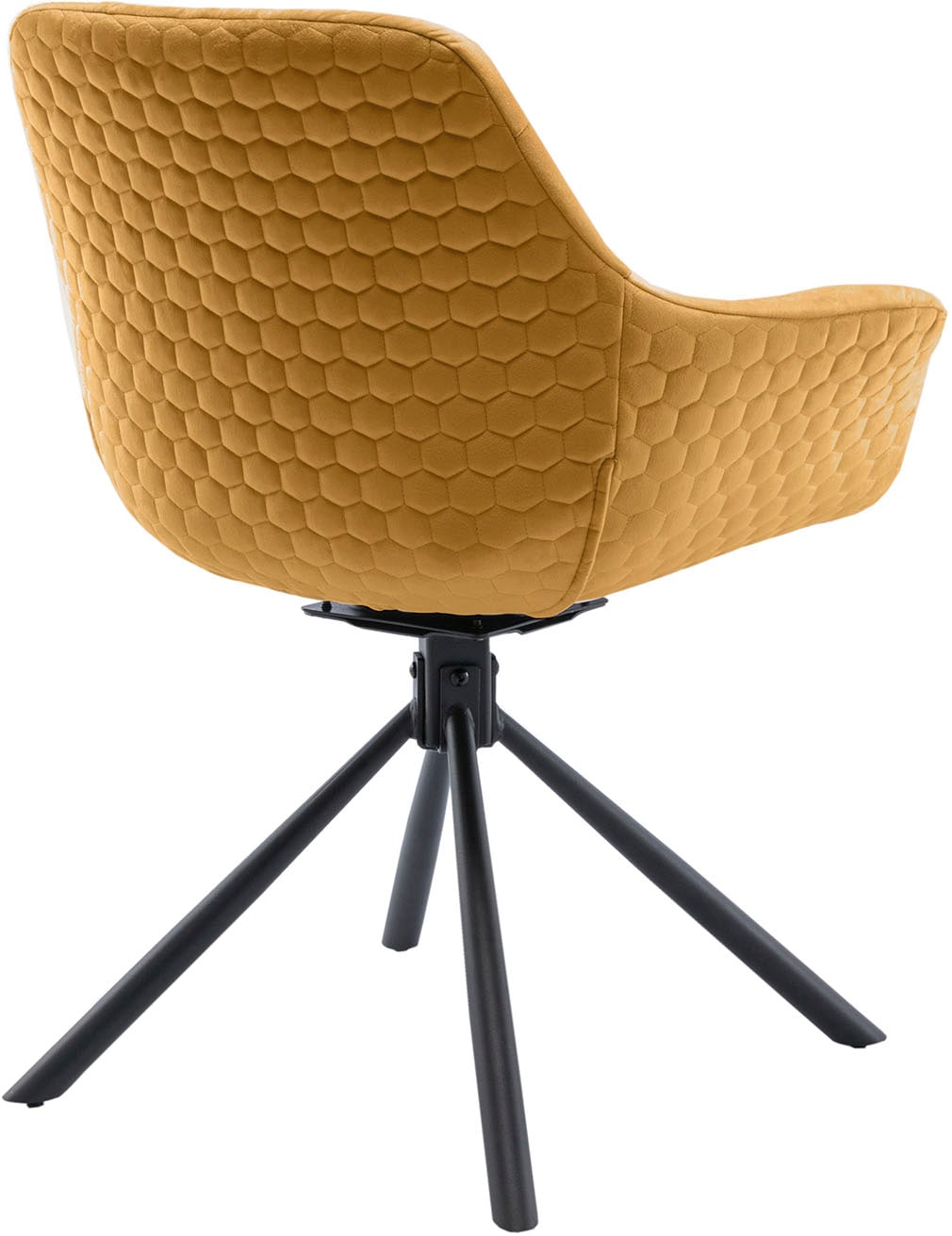 SalesFever Chaise de salle à manger »Rimini Armlehnstuhl: Sitzkomfort fürs Esszimmer« () 1 cuisEsszimmersessel, Rückseite mit Wabensteppung,360° Drehfunktion