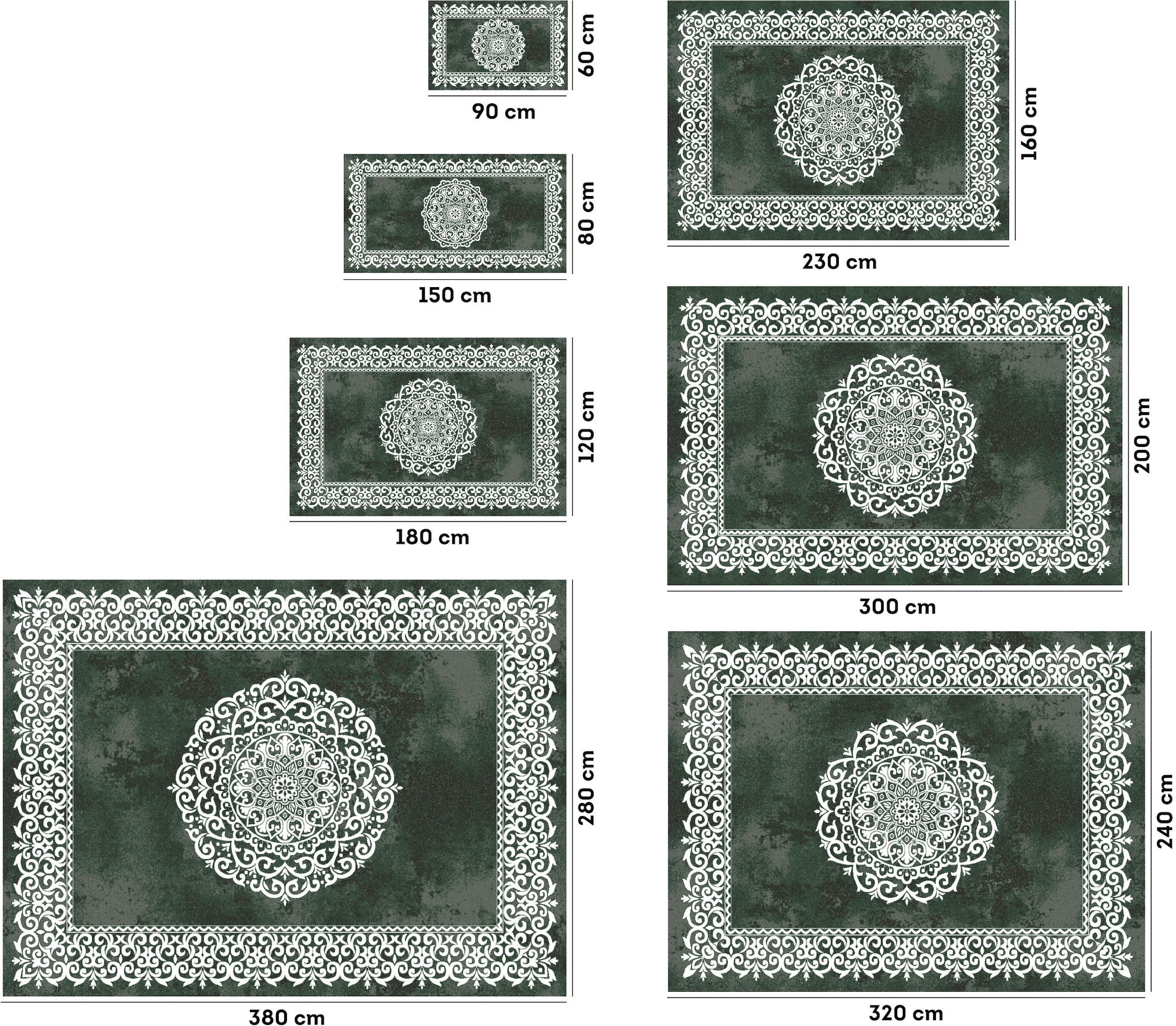 my home Teppich »Dafna« rechteckig 9 mm Höhe Orient-Optik, Vintage Design, Kurzflor, pflegeleicht, dezenter Glanz