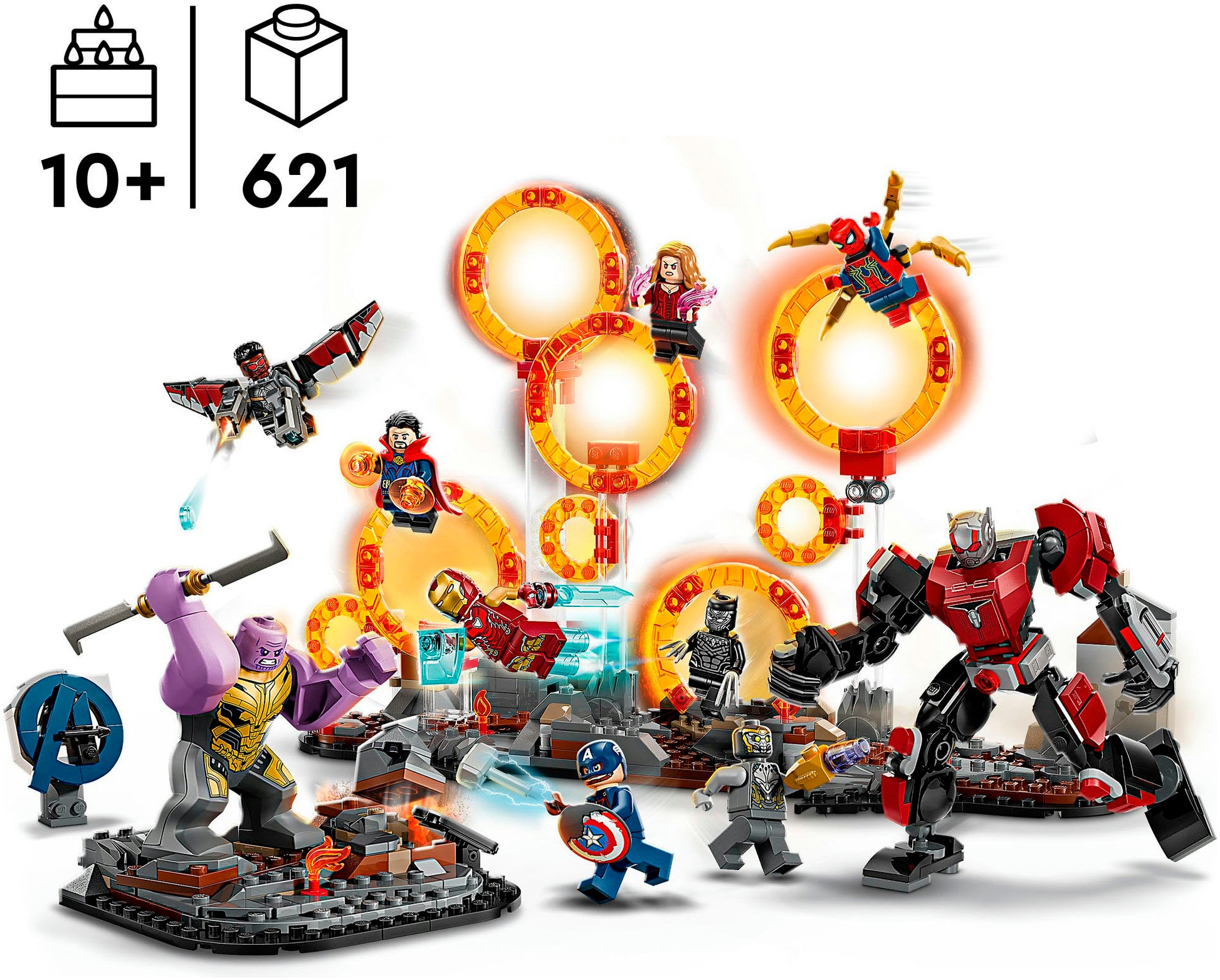 LEGO® Konstruktionsspielsteine »Avengers: Endgame Letzter Showdown (76323), LEGO Super Heroes« Made in Europe