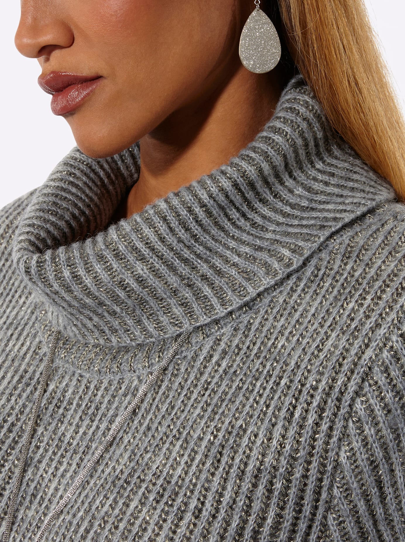 creation L Pull à col roulé »Woll-Alpaka-Mix-Pullover«