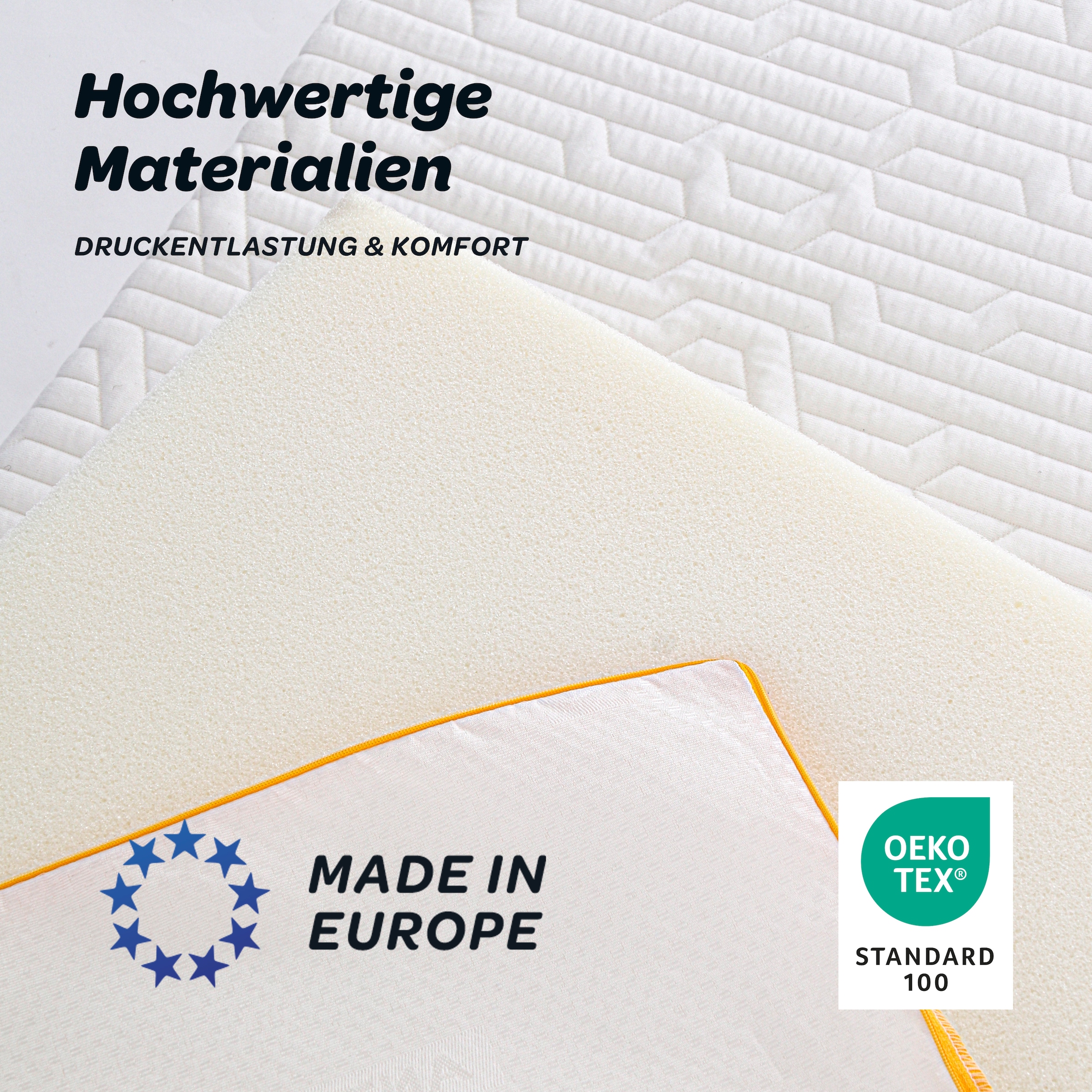 Dunlopillo Topper »Elements, Premium Viscotopper 90x200 & 140x200 cm & weitere Grössen« Matratzentopper Made in EU Geeignet für Boxspringbetten