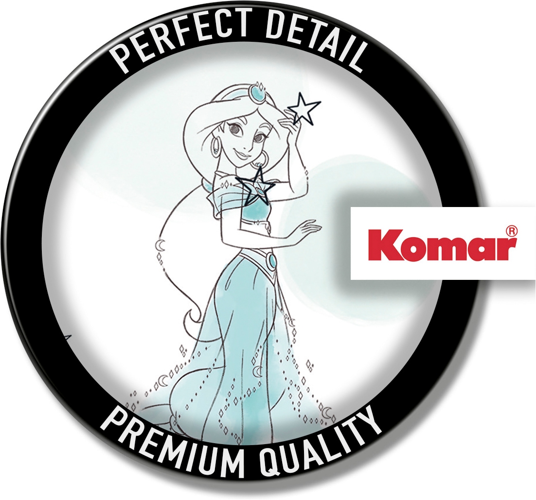 Komar Papier peint intissé »Princess Pretty Pastel« imprimé lisse rouleau de 53 x 1005 cm