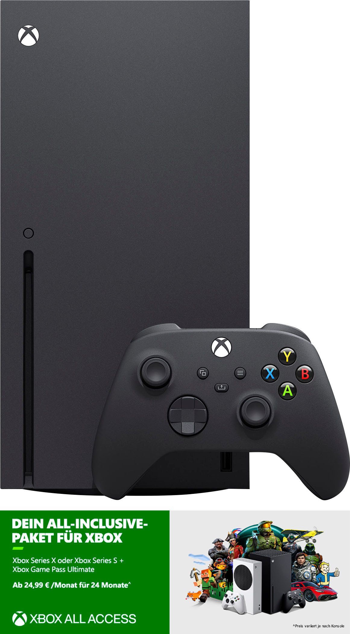 Xbox Konsolen-Set »Xbox Series X inkl. zweitem Controller« 1.000 GB