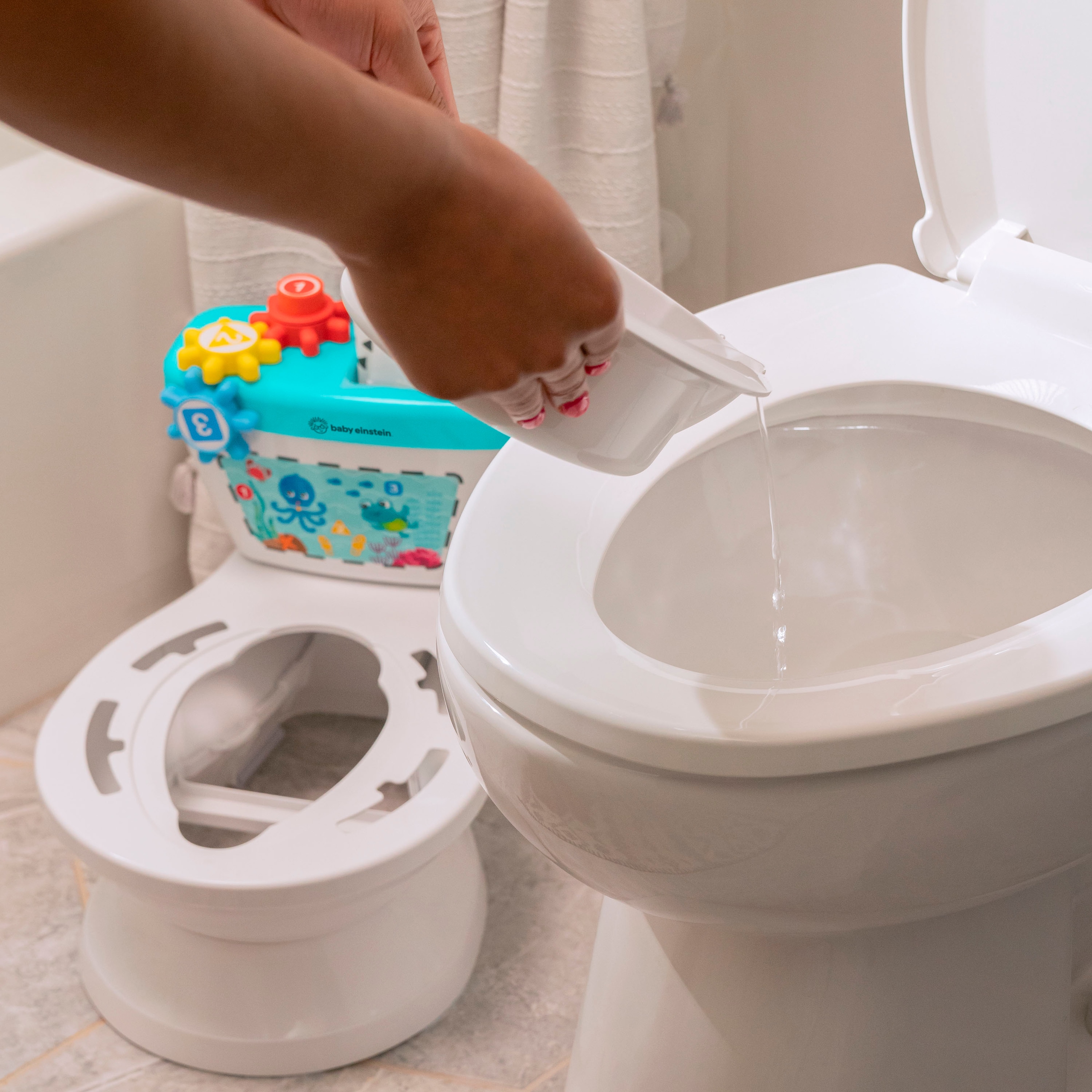 Baby Einstein Toilettentrainer »Geared for Success™ 2-in-1 Potty Training System« mit Sound
