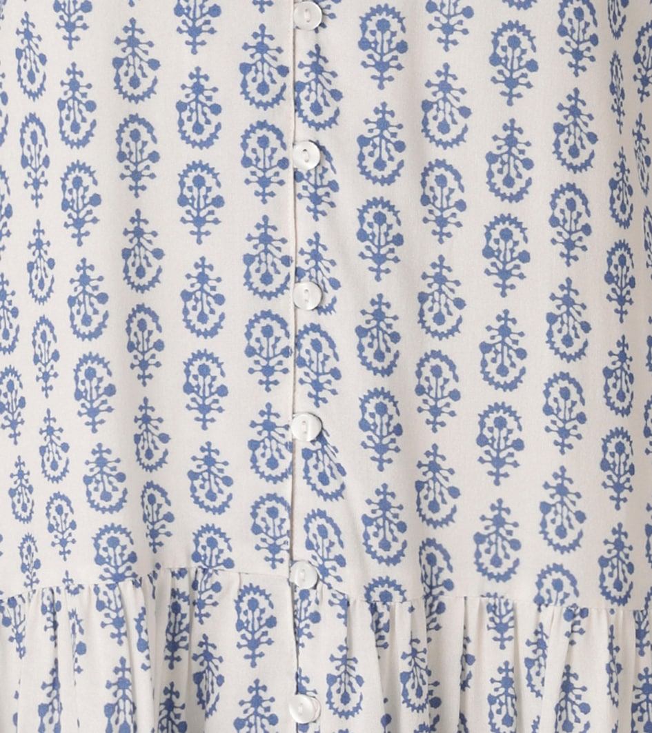 Aniston CASUAL Sommerkleid mit nostalgischen Porzellan-Druck - NEUE KOLLEKTION