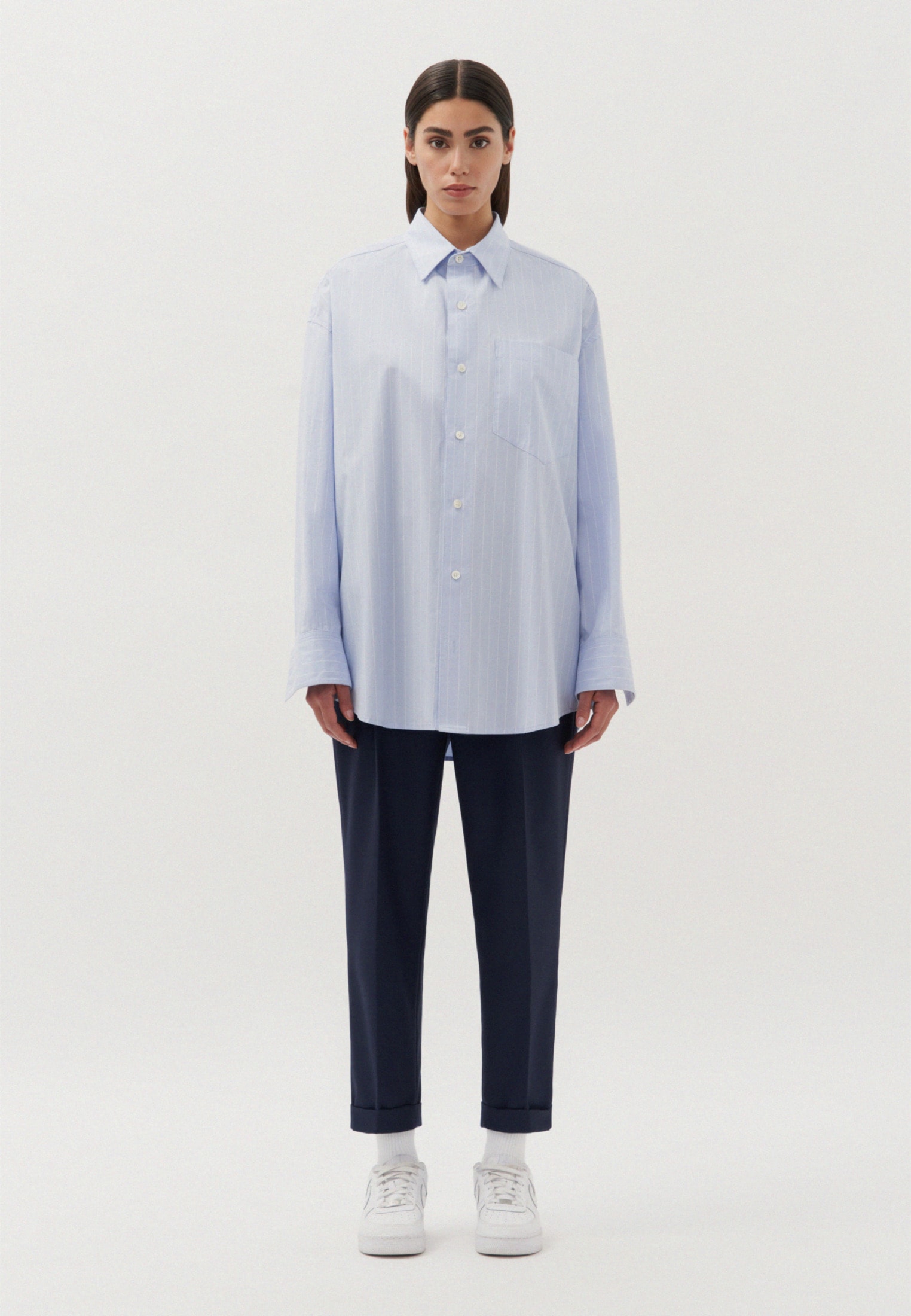 studio seidensticker Chemise d'affaires »Studio« Oversized Langarm Kentkragen Streifen