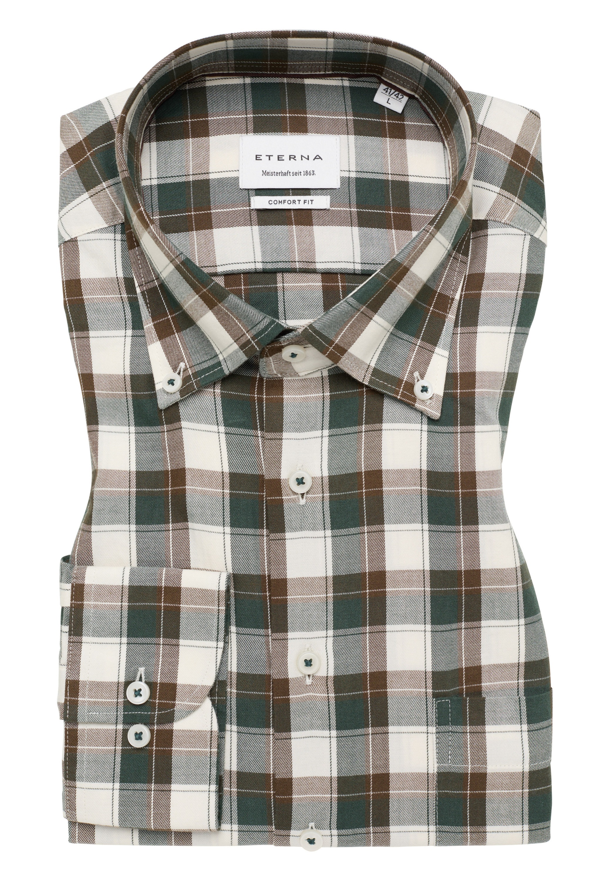 Eterna Langarmhemd »COMFORT FIT« EASY IRON (bügelleicht)