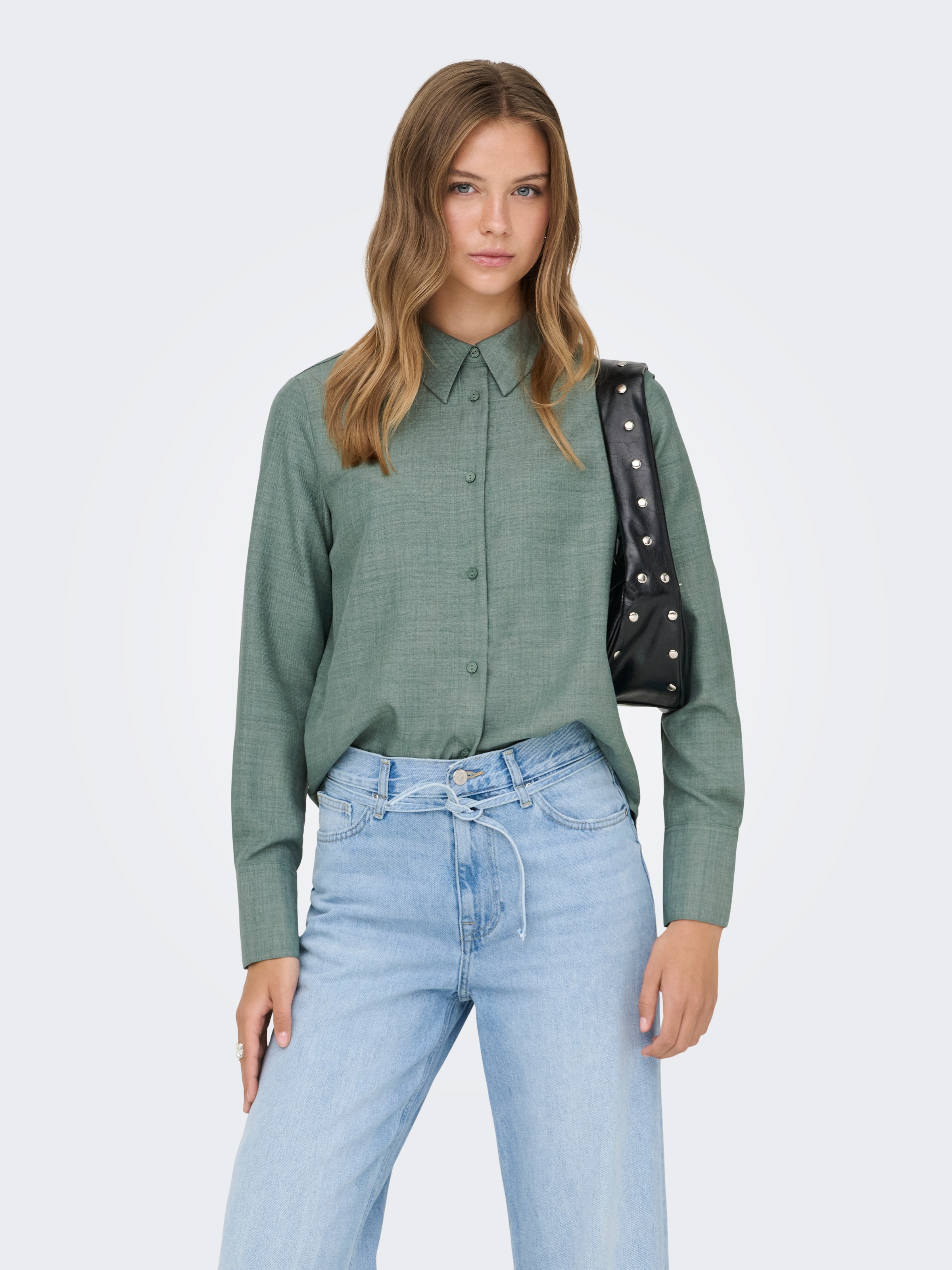 ONLY Blouse chemise »ONLBETTY MELLI LS SHIRT WVN«