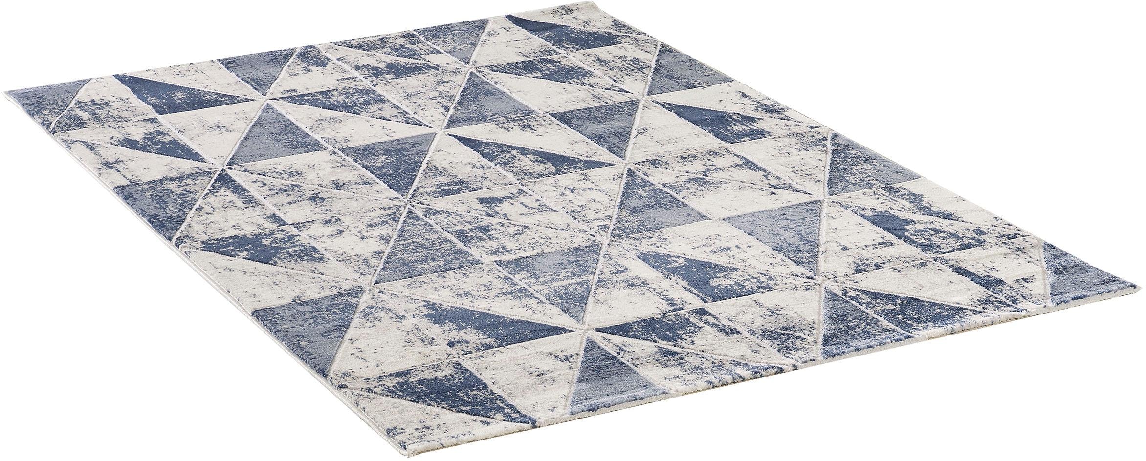 Sanat Tapis »Harmony 3212 , auch als Läufer« Rectangulaire 12 mm Höhe Wohnzimmer, Kurzflor, Vintage, Hoch Tief Struktur