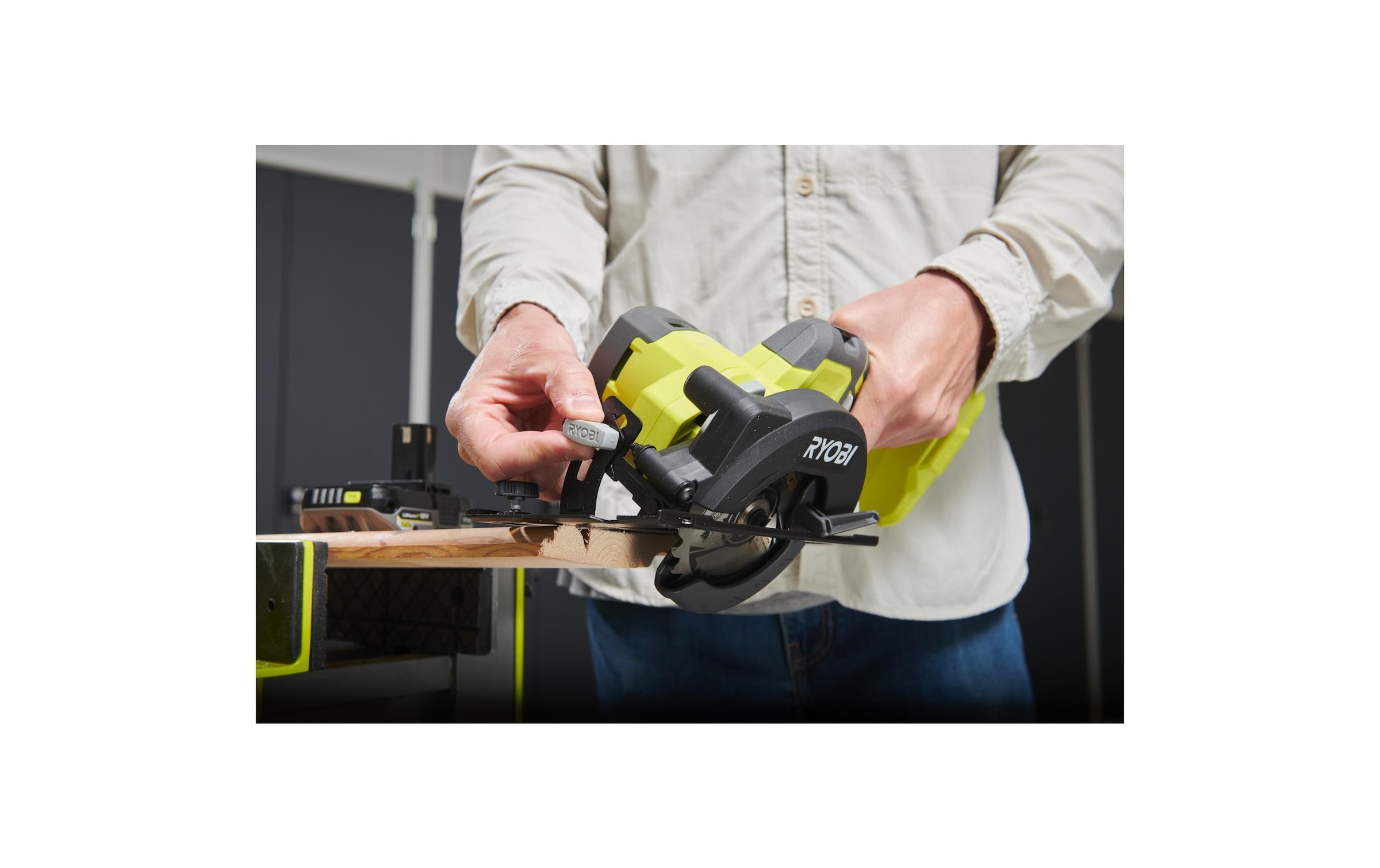 RYOBI Scie circulaire portative sans fil »18 V ONE+ R18CS115-0«