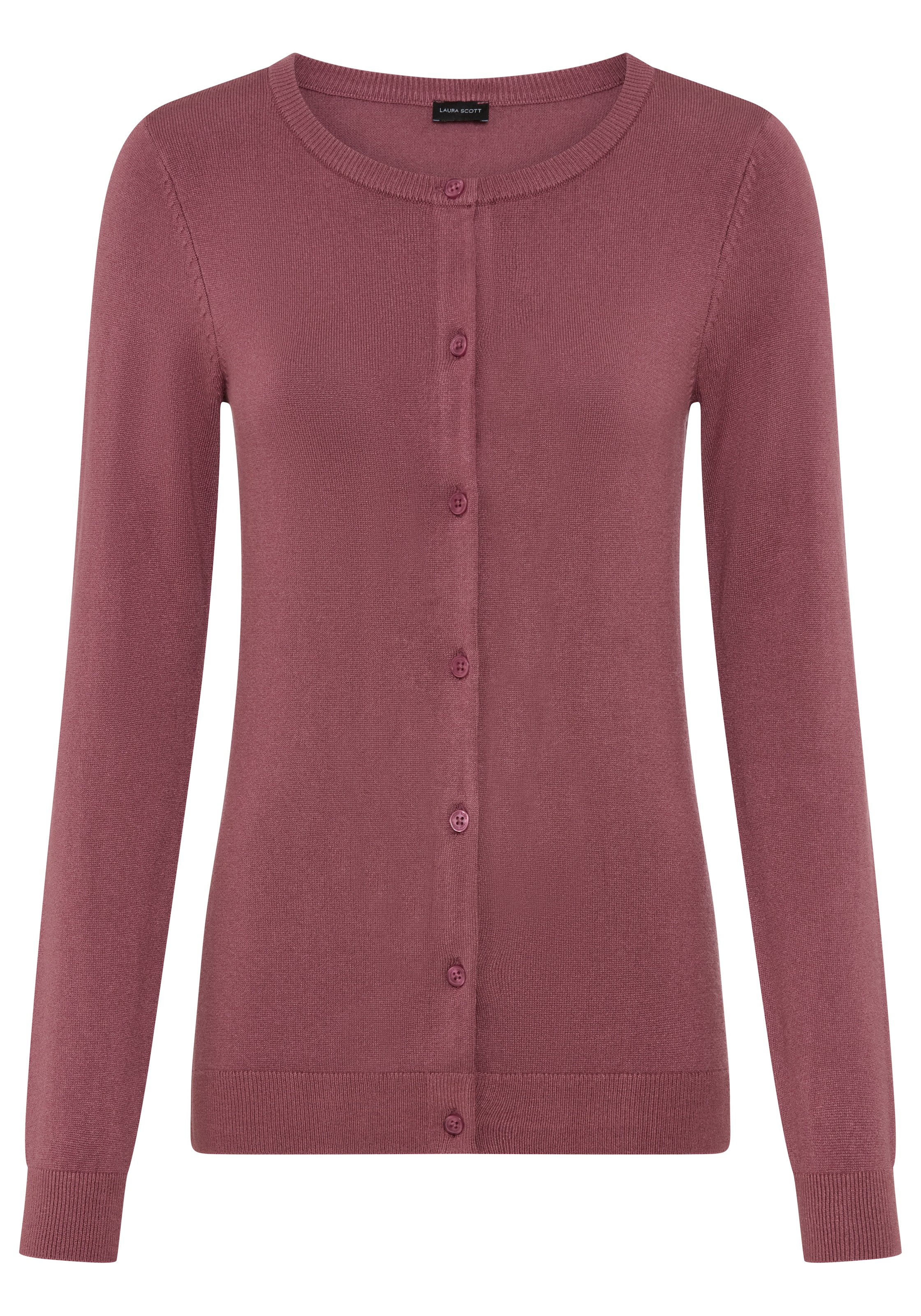 Laura Scott Veste en tricot cardigan léger de mi-saison en tricot fin
