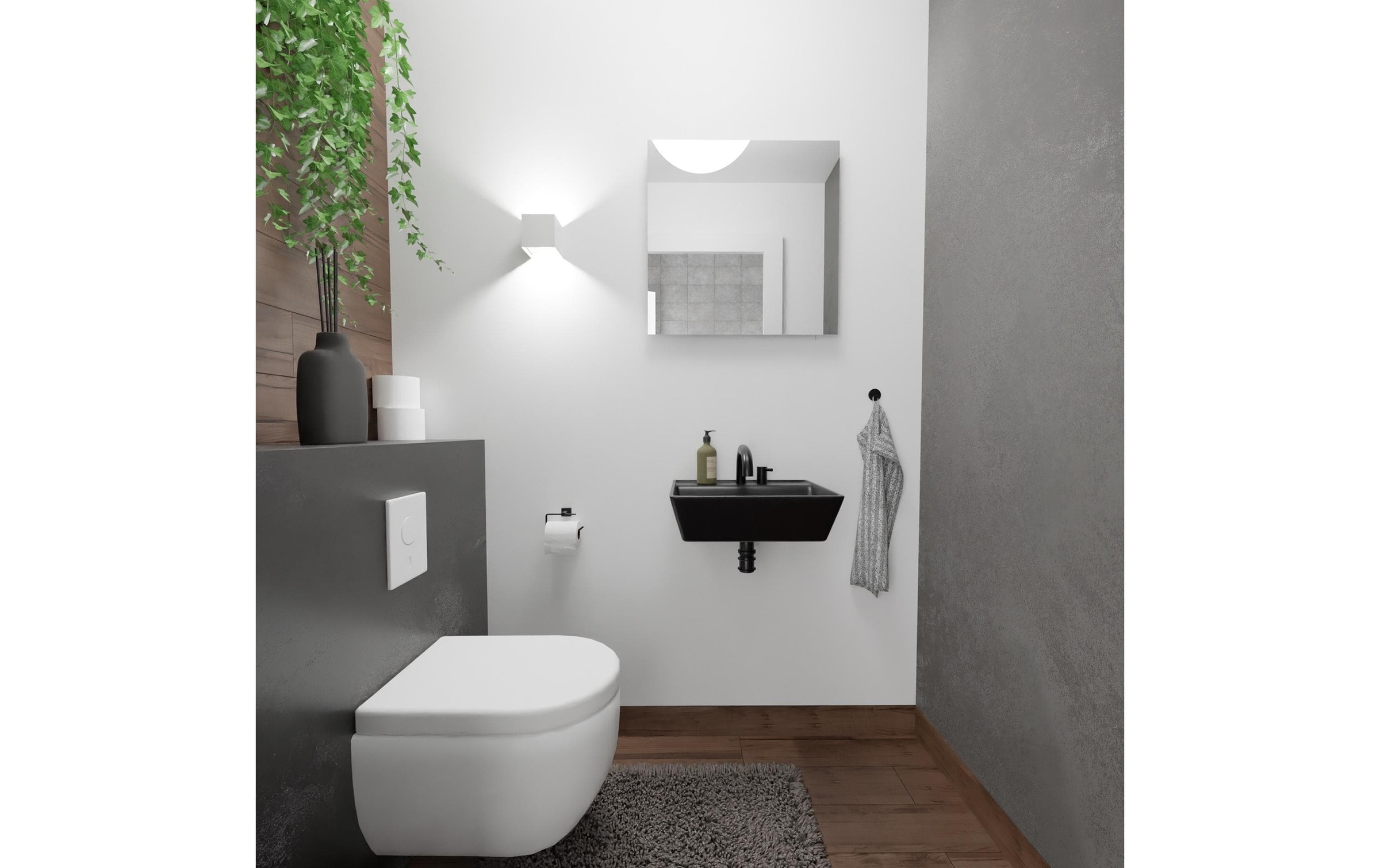 Hombli Chauffage infrarouge »smartes Infrarot Glas Heizpanel 400W Spiegel«