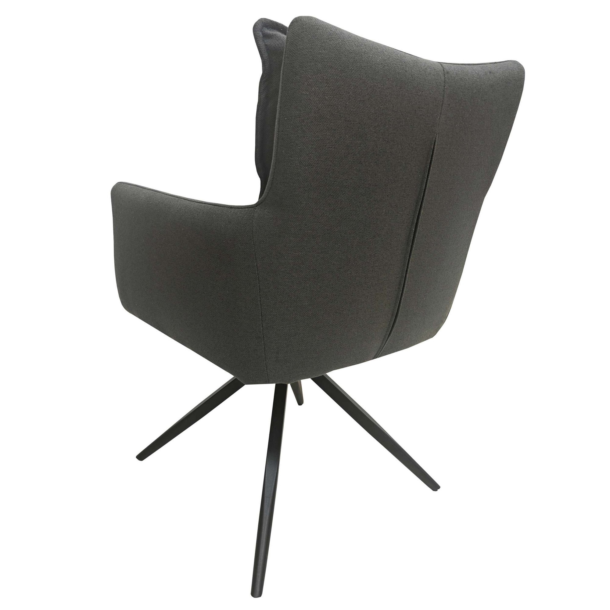 GOODproduct Chaise de salle à manger »Chiani« () 2 cuisRetour automatique à 180°, dossier, accoudoirs et assise rembourrés
