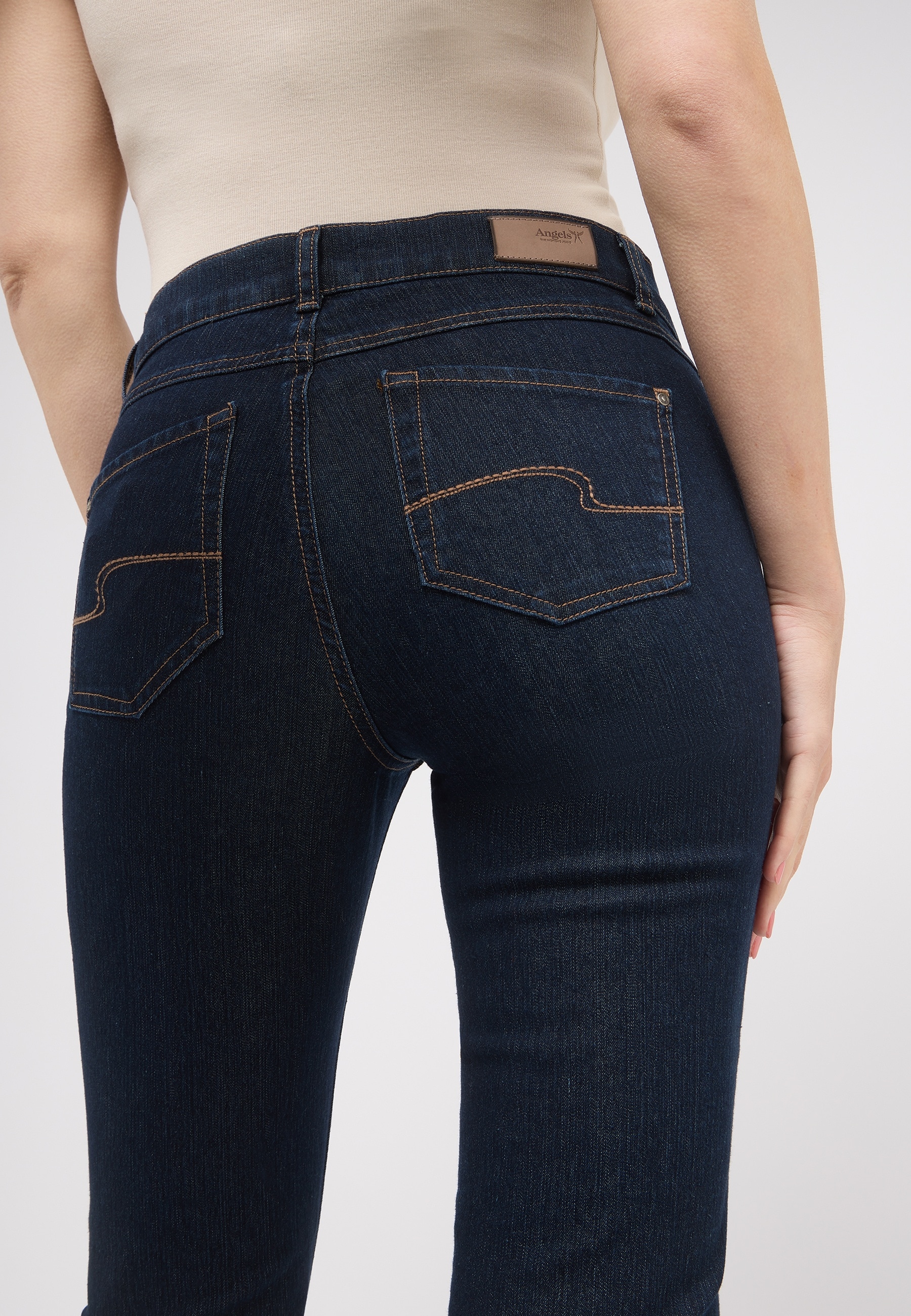 ANGELS 5-Pocket-Jeans »CICI« aus sportivem Denim