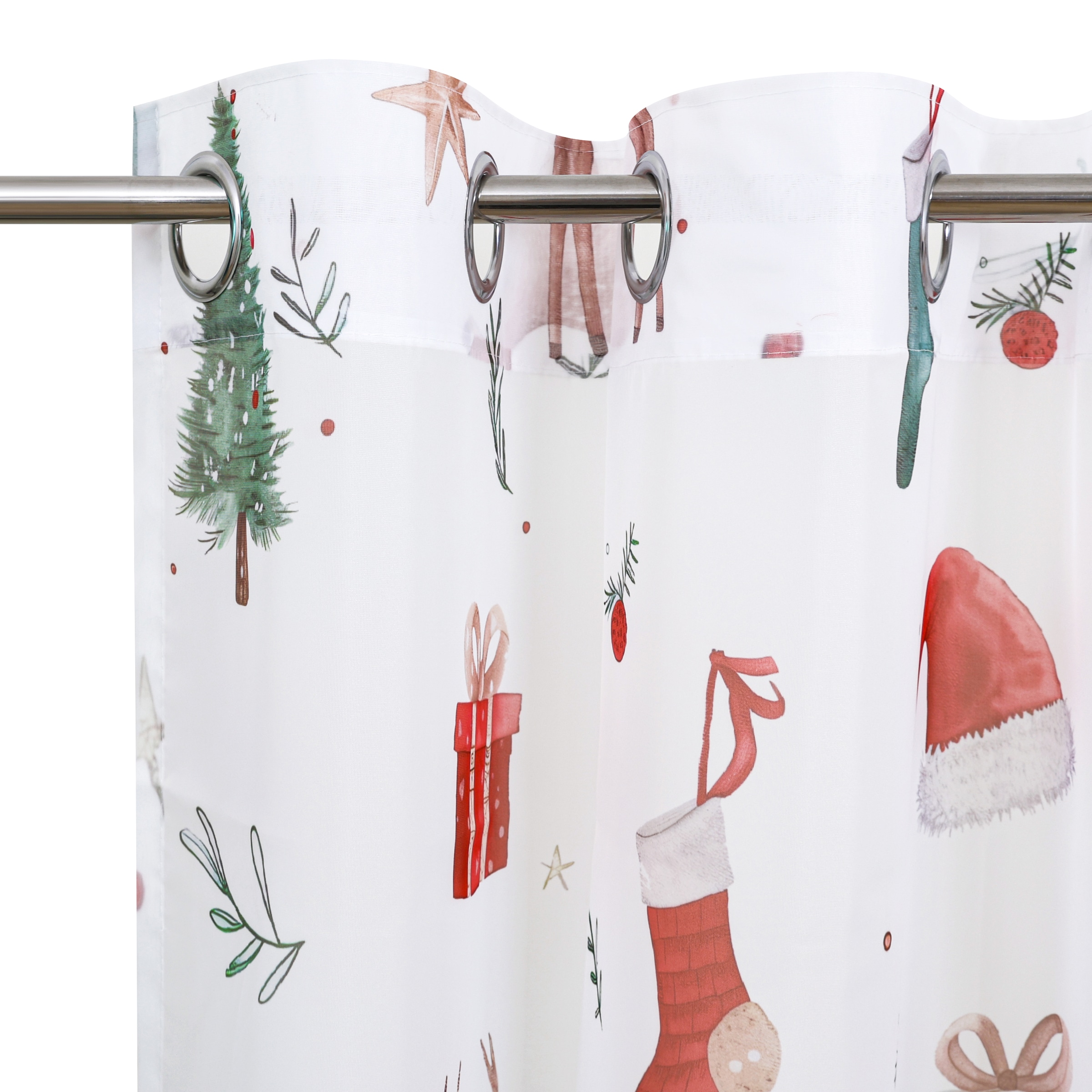 GOODproduct Gardine »Olwyn« Ösen 1 Stk. tlg. weihnachtlich