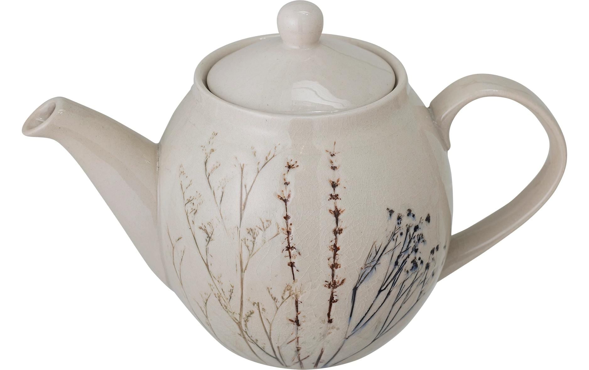 Bloomingville Teekanne »Bea, Steingut, Natur« 1,2 l