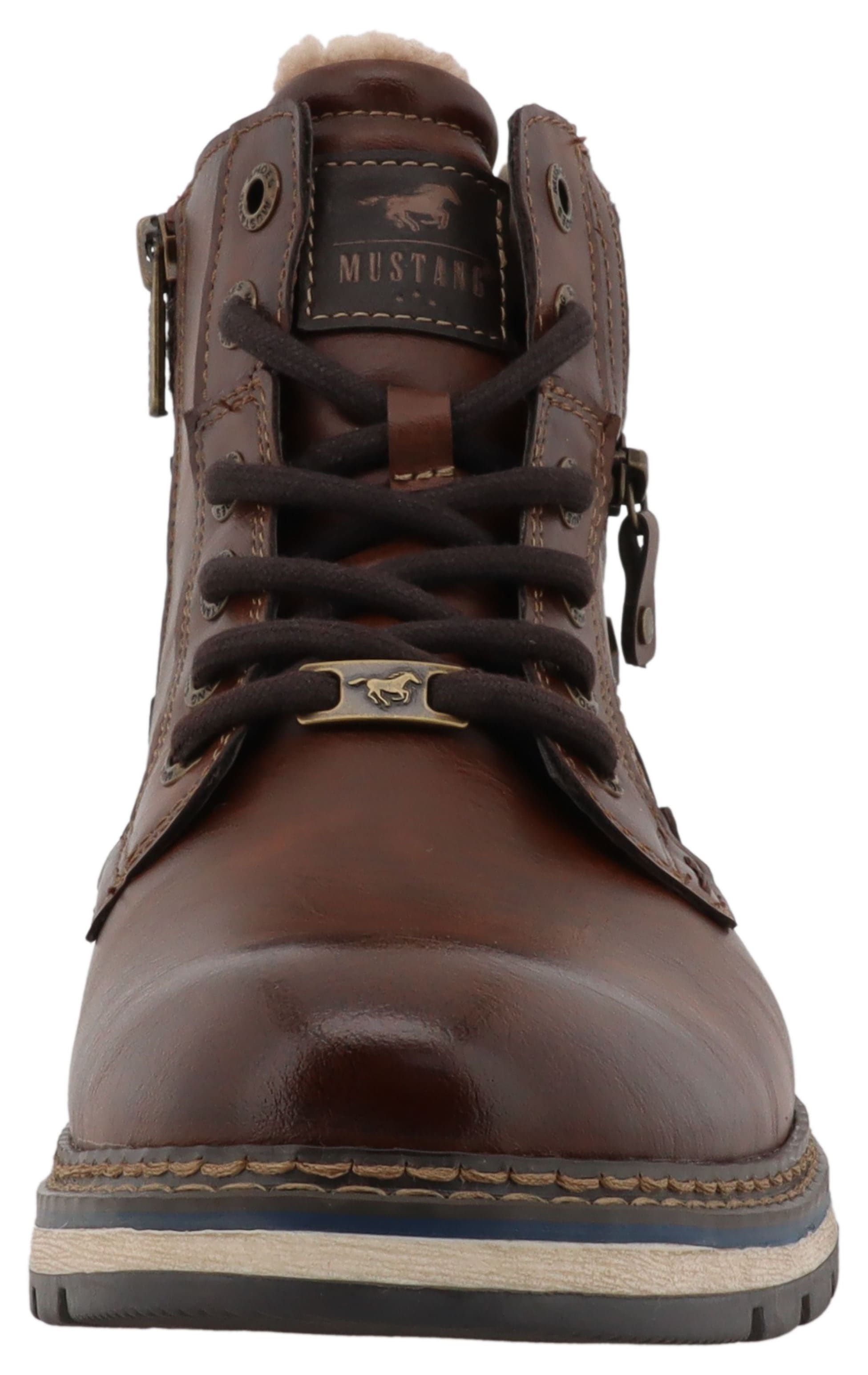 Mustang Shoes Bottes d'hiver »Mariko«  bottes de travail, bottines à lacets avec équipement TEX