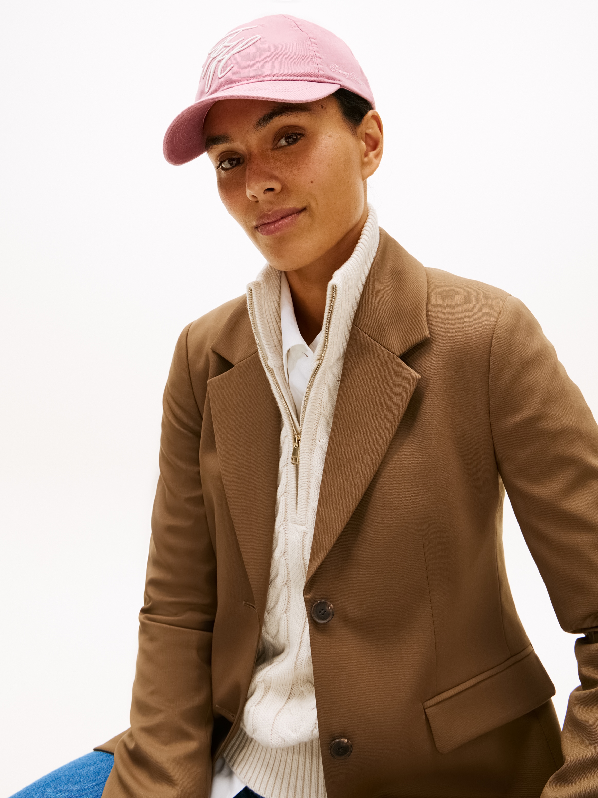 Tommy Hilfiger Casquette de baseball »TH EMBROIDERED« aus Twill mit aufgesticktem Logo, Umfang 56cm