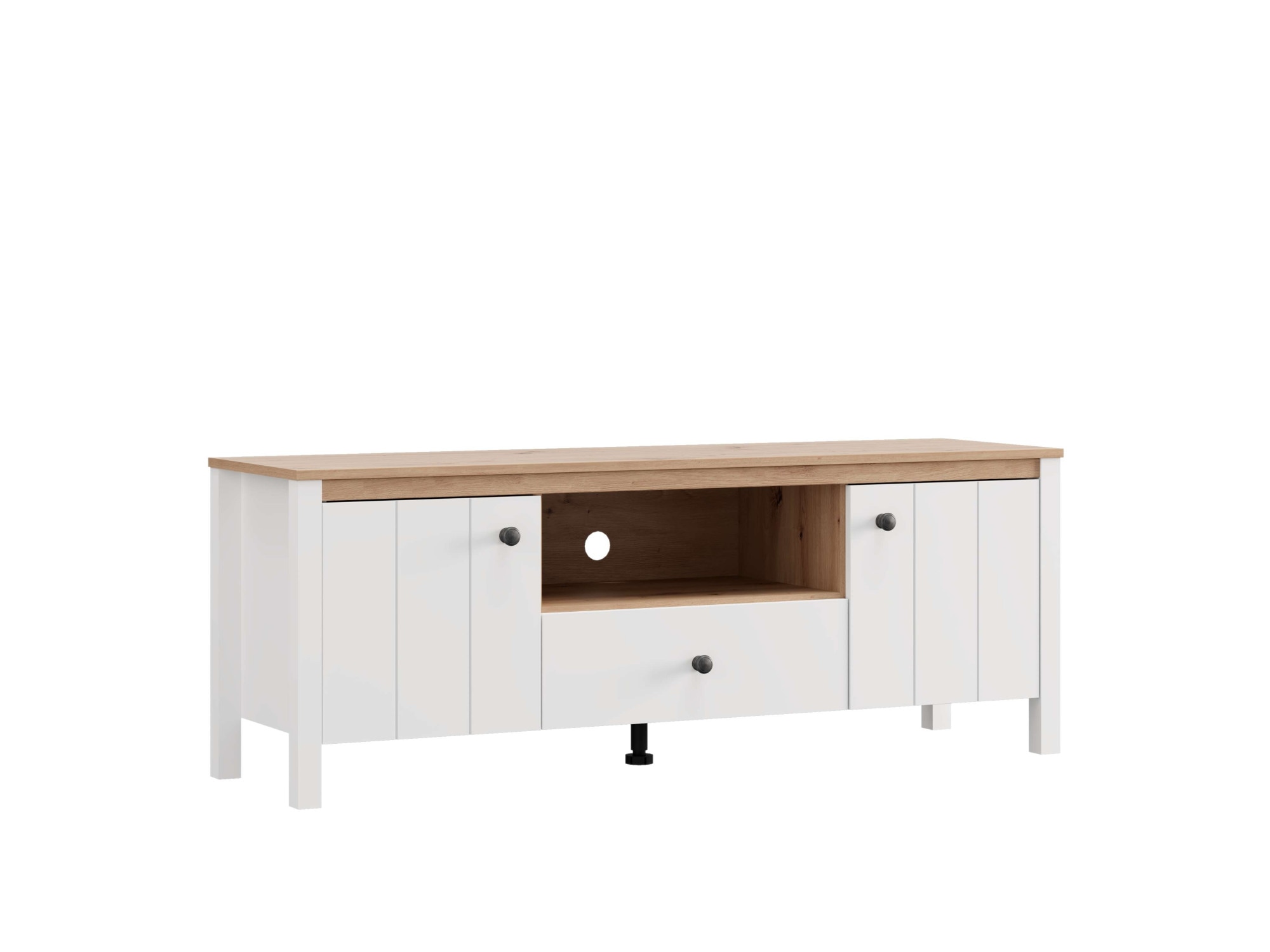 Home affaire Table basse »BEDFORD, TV-Board, TV-Kommode, TV-Schrank, TV-Unterschrank, TV-Möbel« Profil MDF 2D recouvert, marquage à chaud
