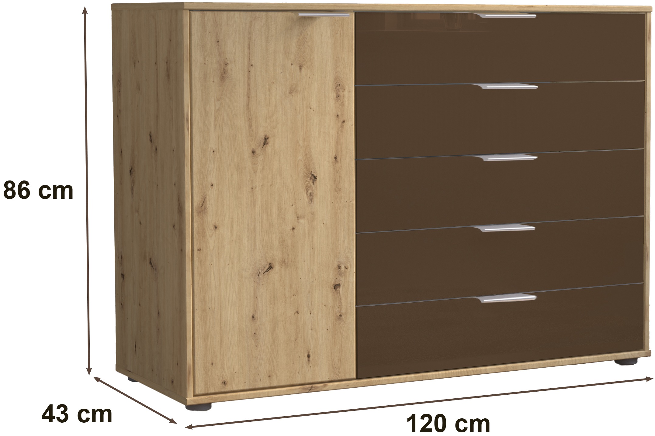 WIEMANN Kombikommode »Cordoba« vormontiert