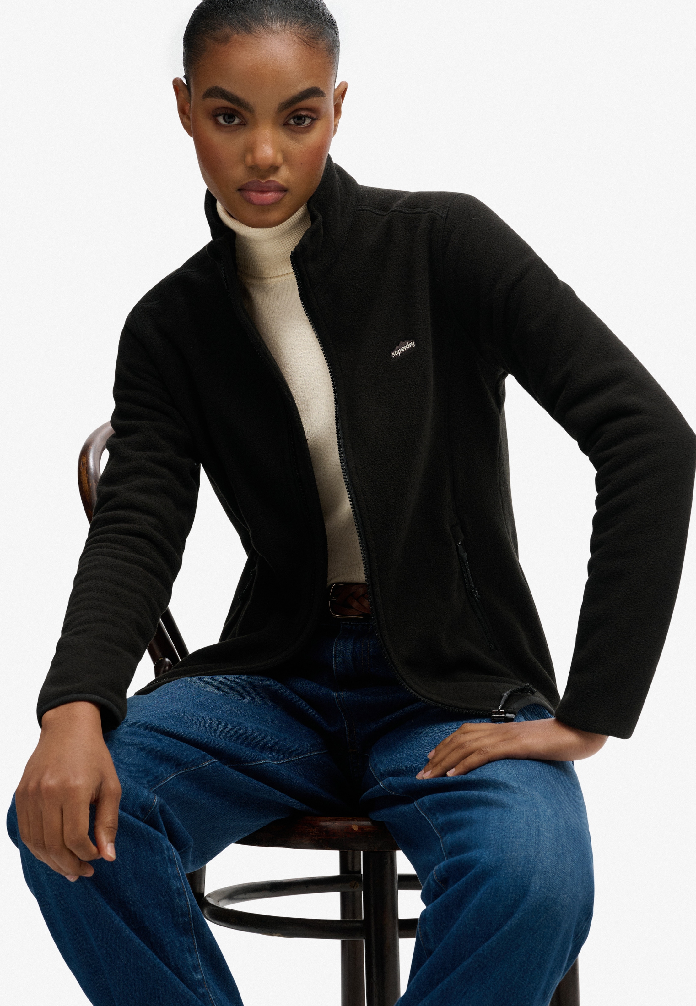 Superdry Veste polaire »POLAR FLEECE FULL ZIP« ohne Kapuze