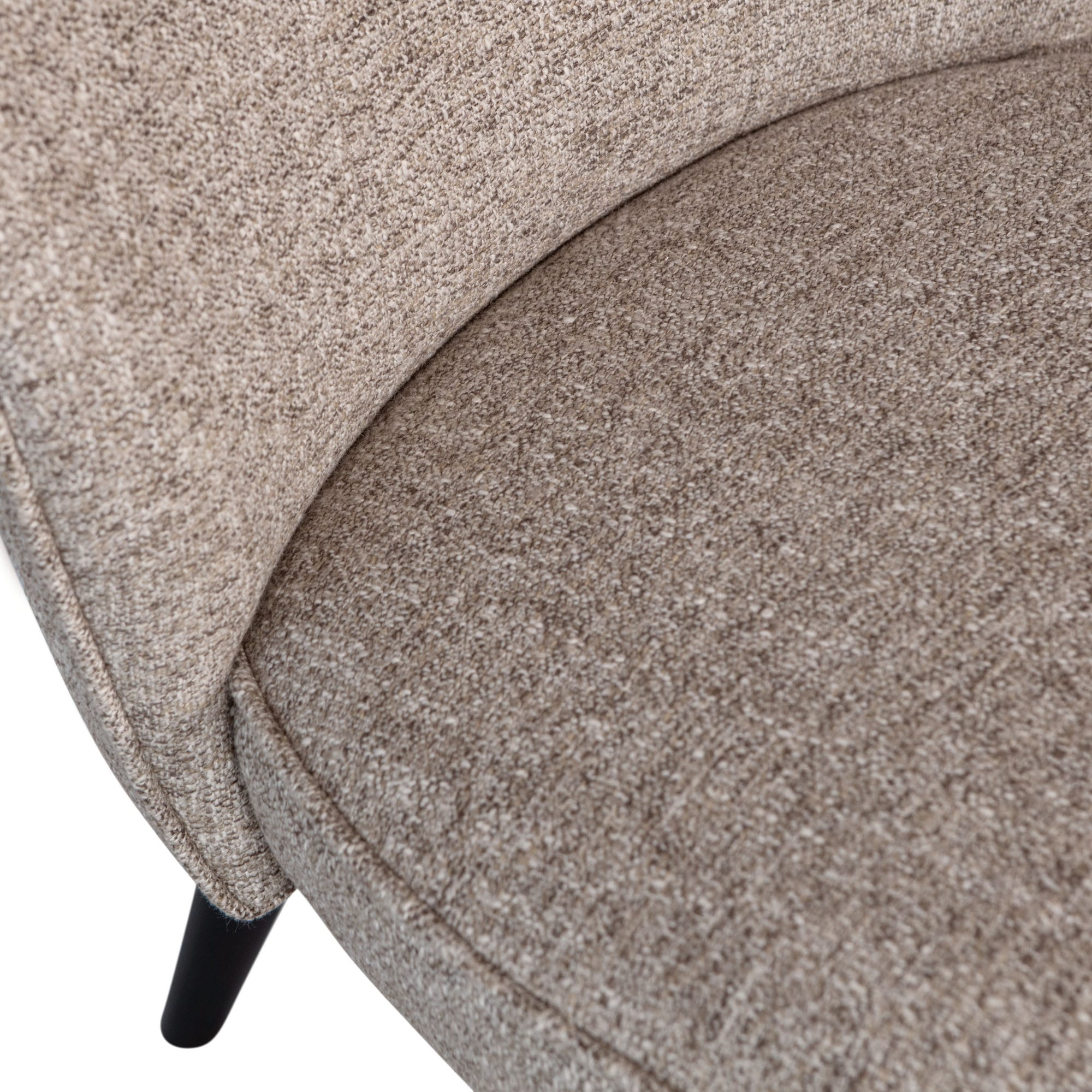 WOOOD Sessel »Sara Bezug mit Birkenholzbeinen, mittlere Sitzhöhe, H71 x B59 x T70 cm« Melange bezug ,Tragkraft 90 kg, Hohe Verschleissfestigkeit