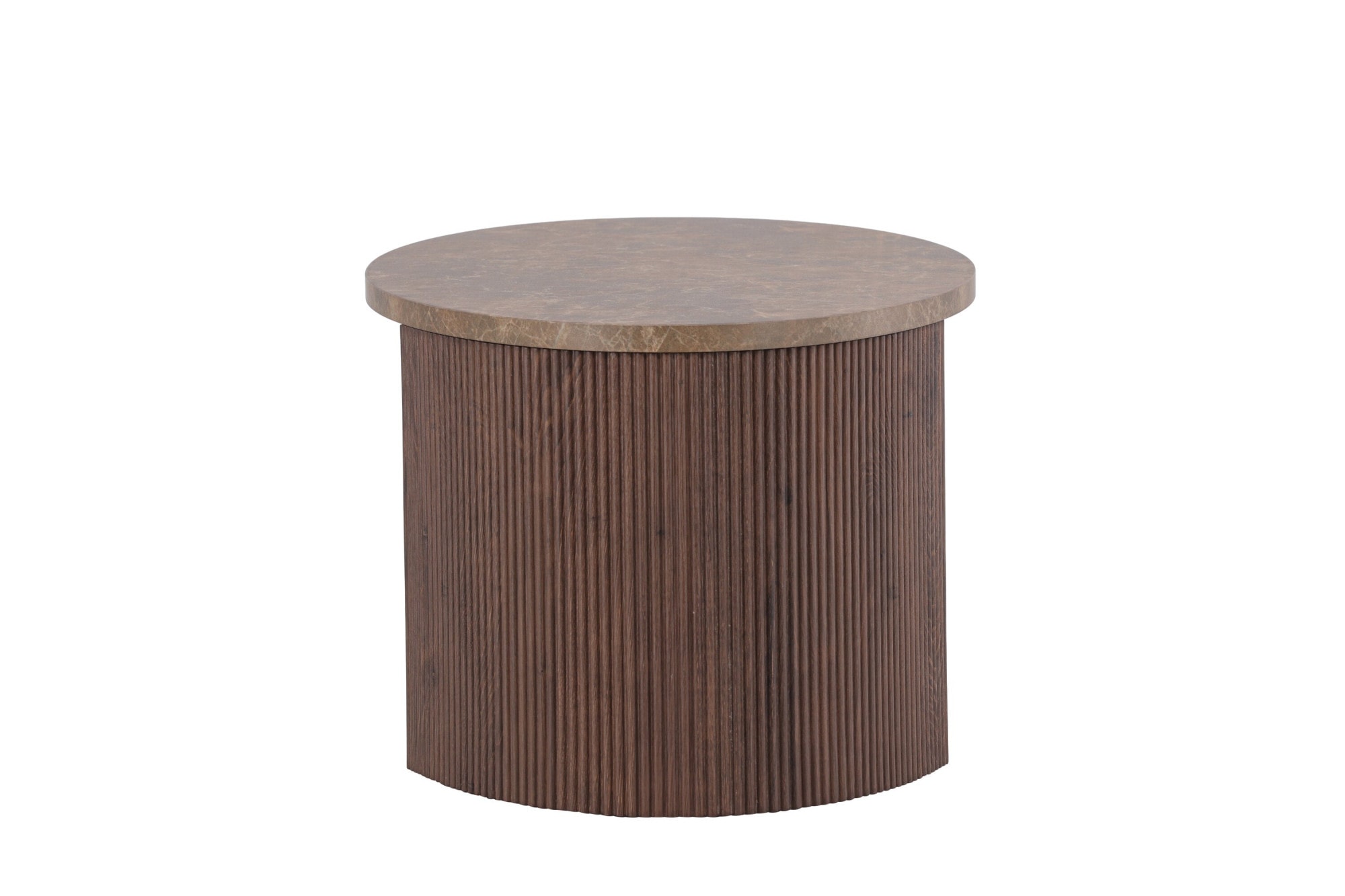 Venture Home Table basse »Bristol, ovaler Couchtisch 120 × 60 cm in Mocca mit grauer Steinoptik« Table basse, MDF, papier 3D, ovale, contrastée, raffinée