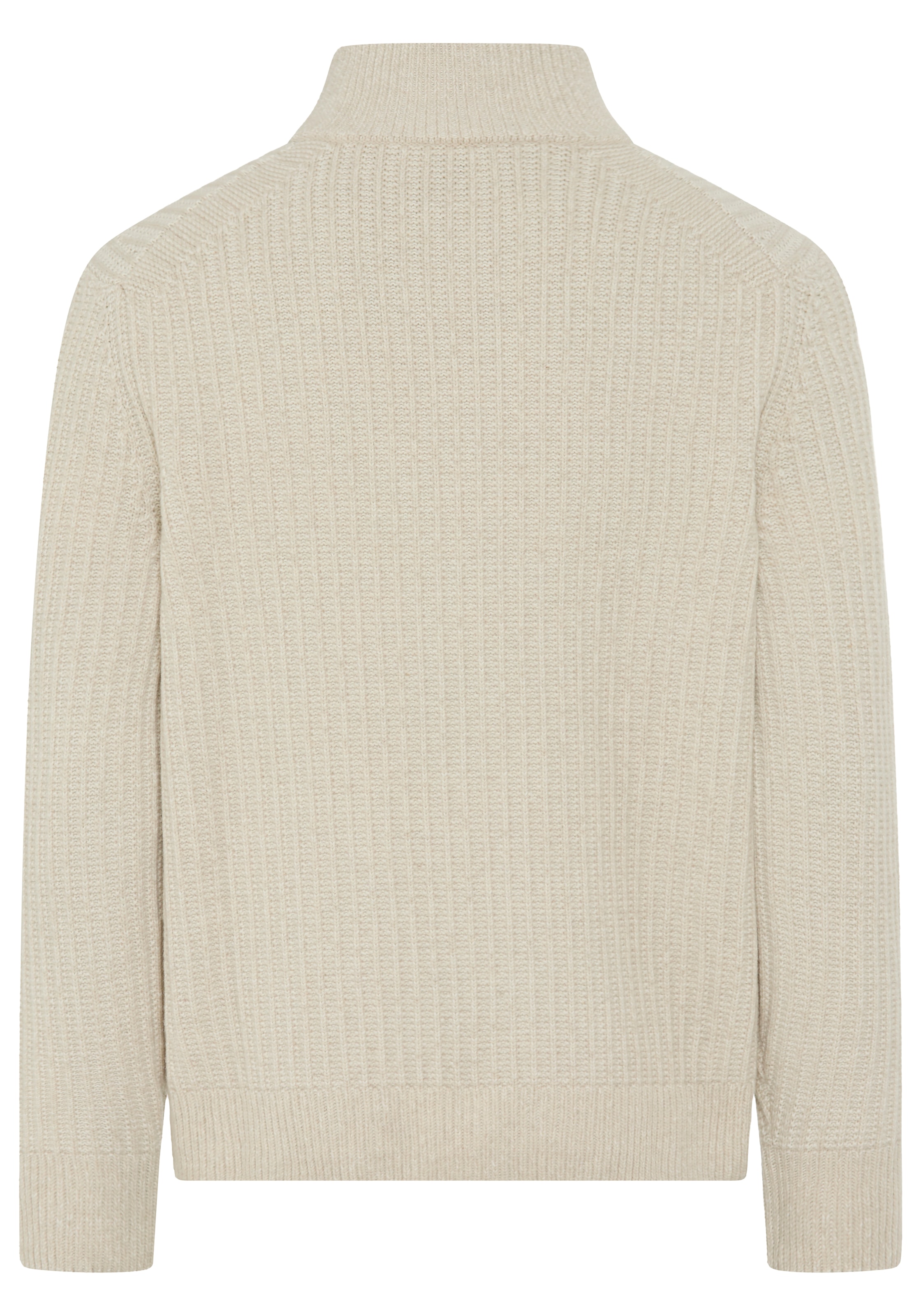 BOSS ORANGE Pull en tricot »Kwinter« Troyer-Kragen, Rippstrick, relaxed fit
