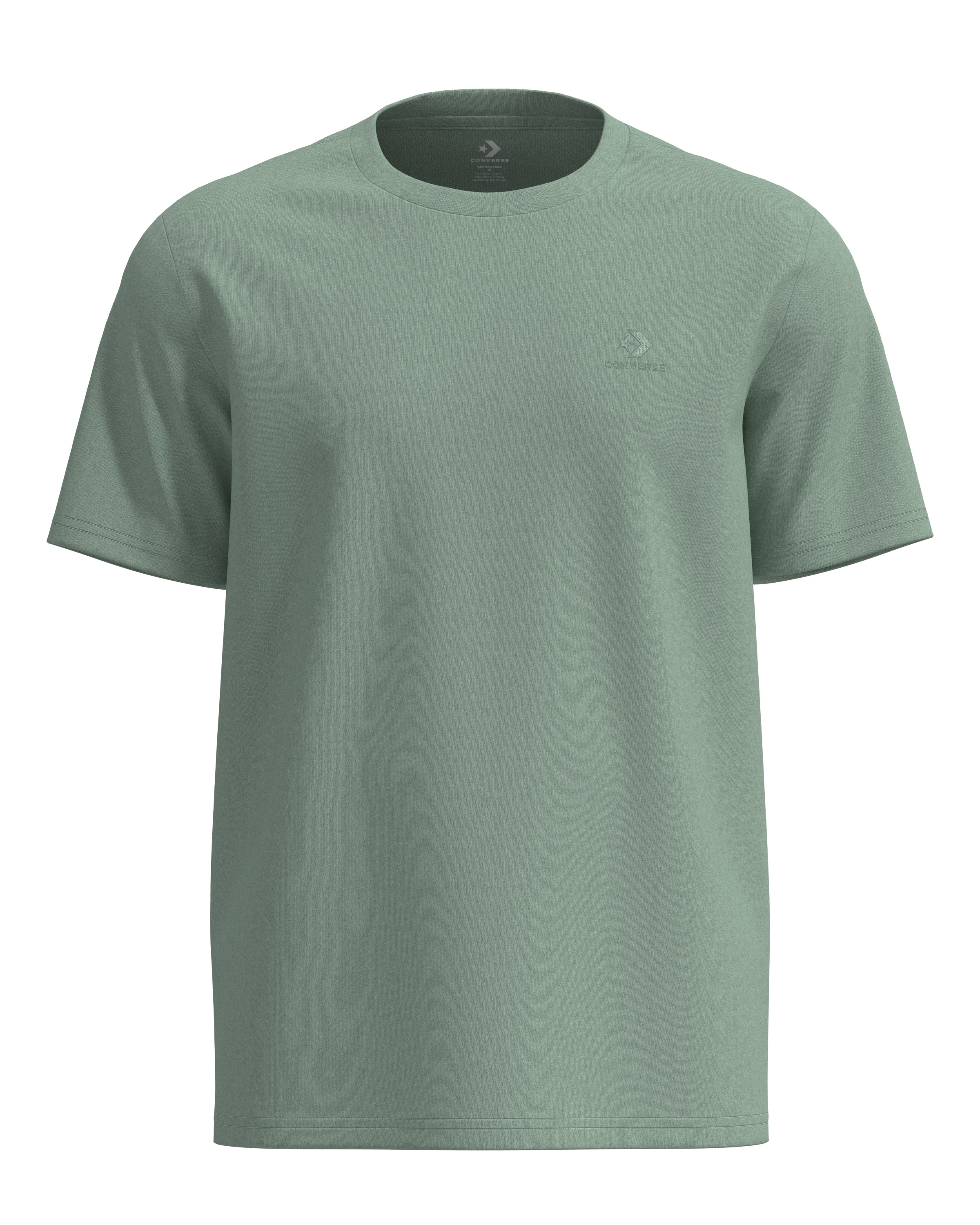 Converse T-shirt manches courtes, en coton, coupe classique