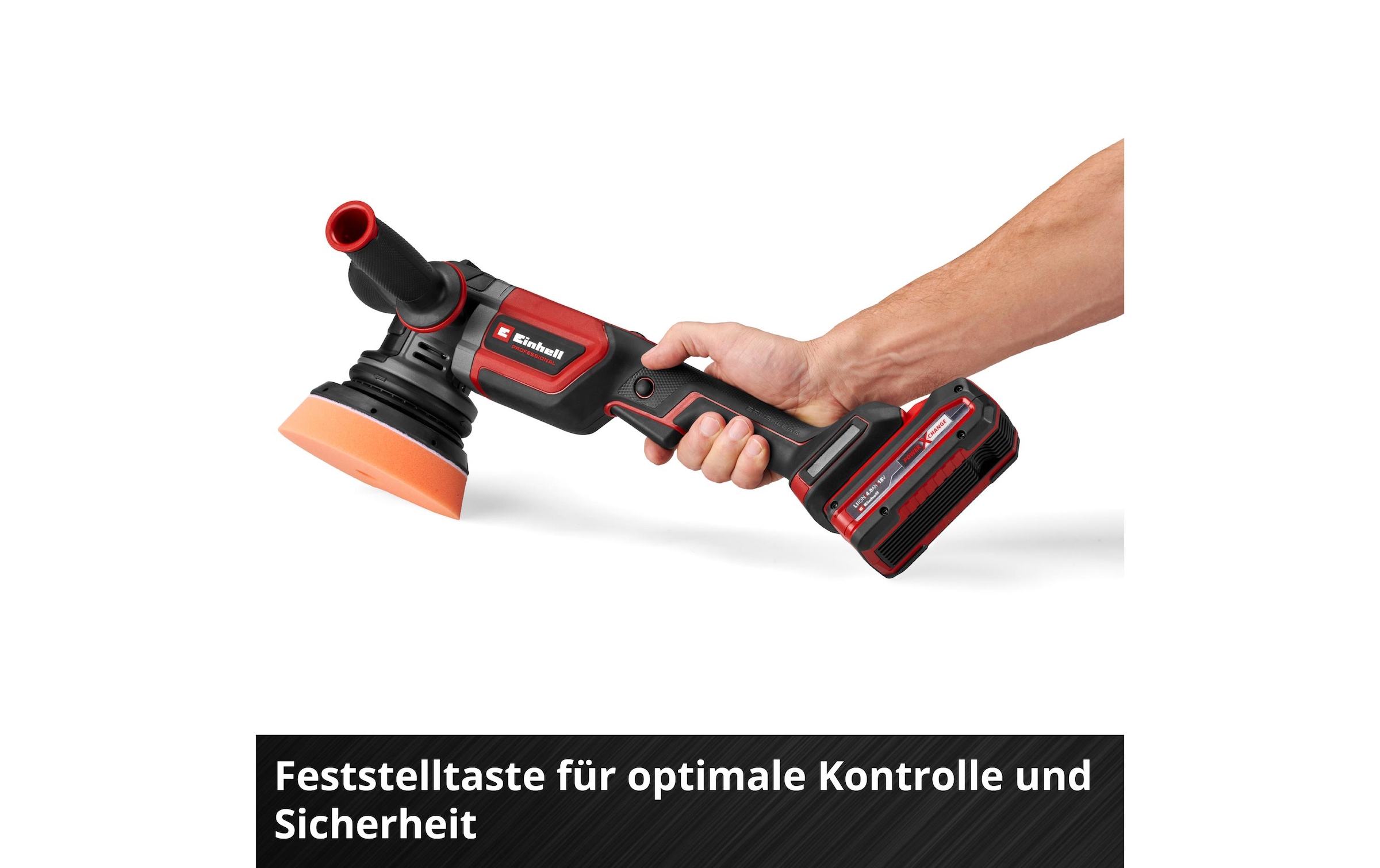   Polisseuse sans fil »Einhell Professional CP-EP 18/125 Li BL-Solo« Akku-Exzenterpolierer