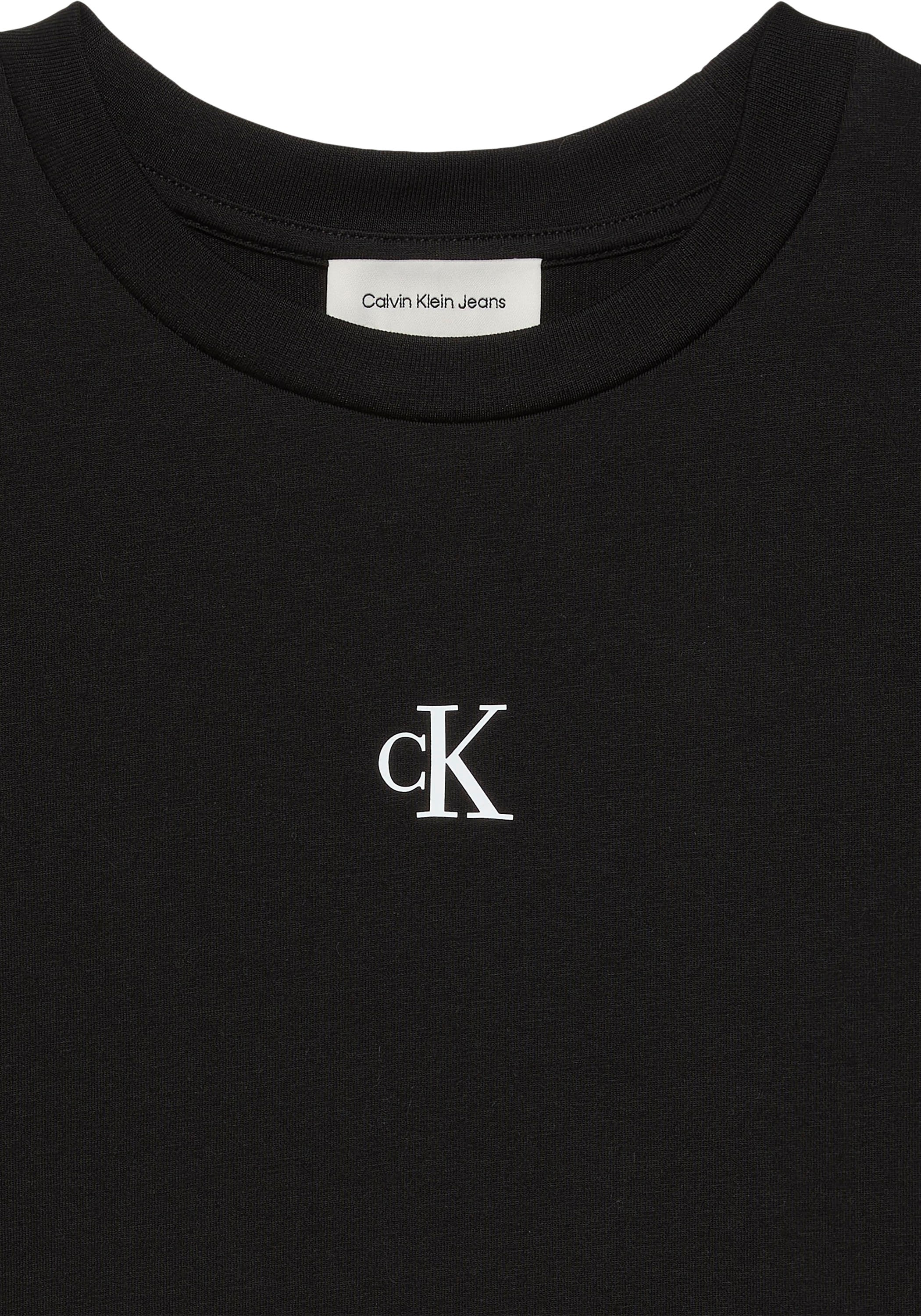 Calvin Klein Jeans T-shirt »LOGO CROPPED TEE« Regular fit mit Rundhalsausschnitt, mit Logoschriftzug