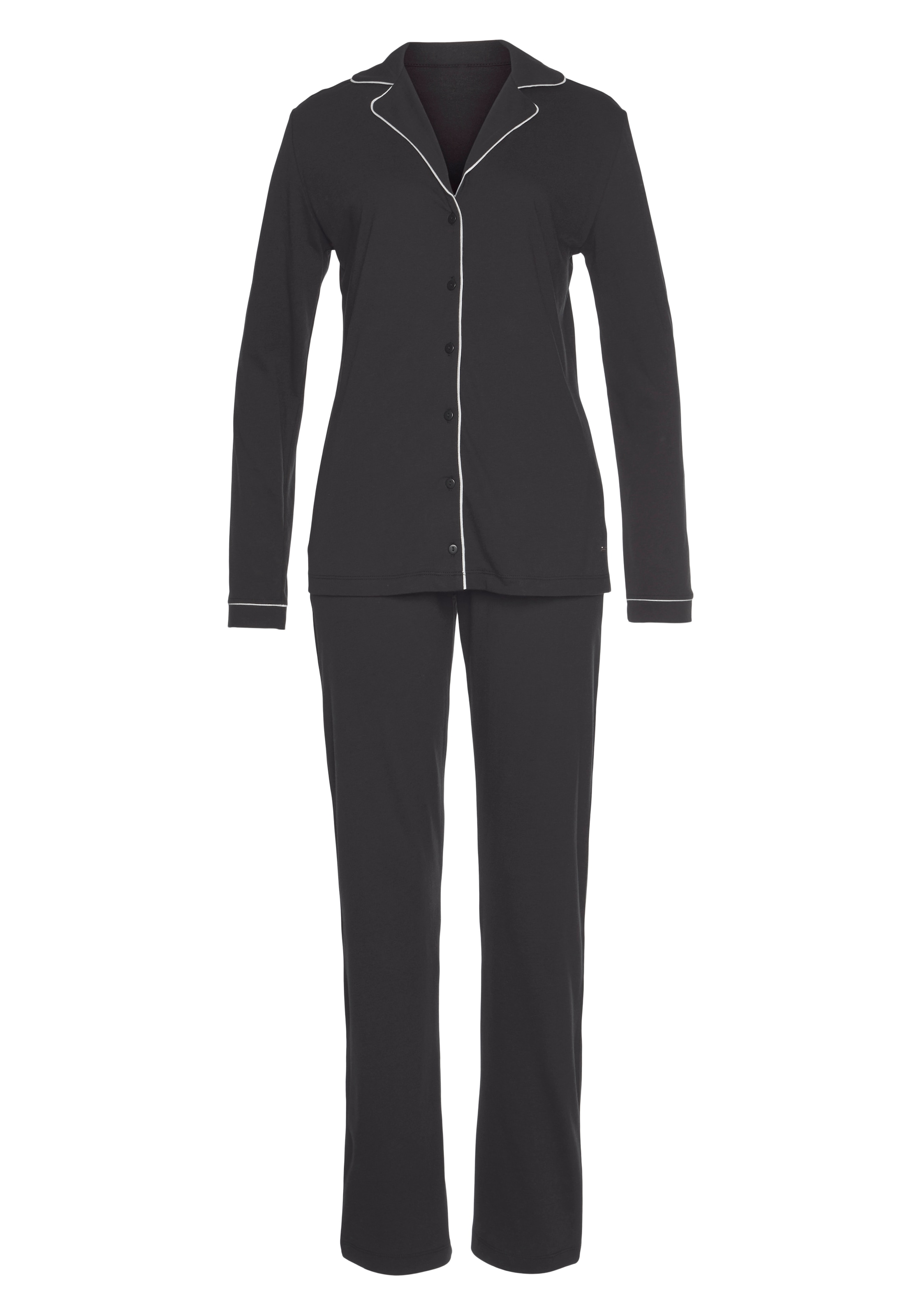 Vivance Dreams Pyjama 2 tlg. mit Kontrastpaspel-Details