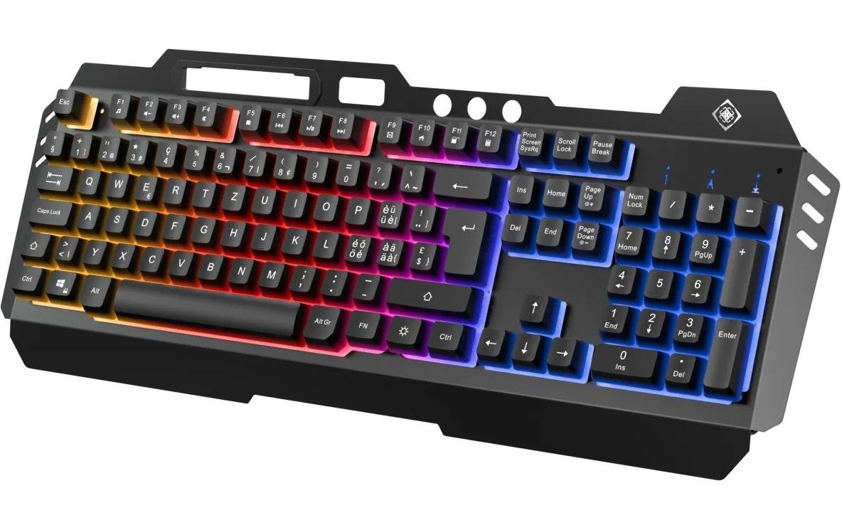 DELTACO Clavier de jeu »Set GAM-113 V2 3-in-1 RGB« ()