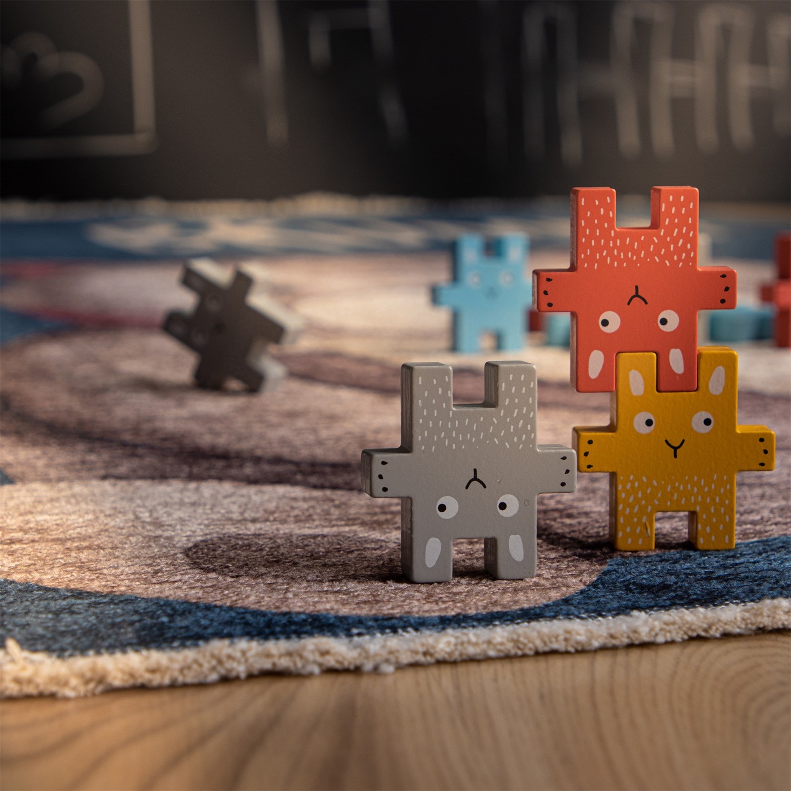 Kayoom Tapis pour enfants »Joanna 623« Rectangulaire 6 mm Höhe Kurzflor, Modernes Muster, Deko, Baumwolle