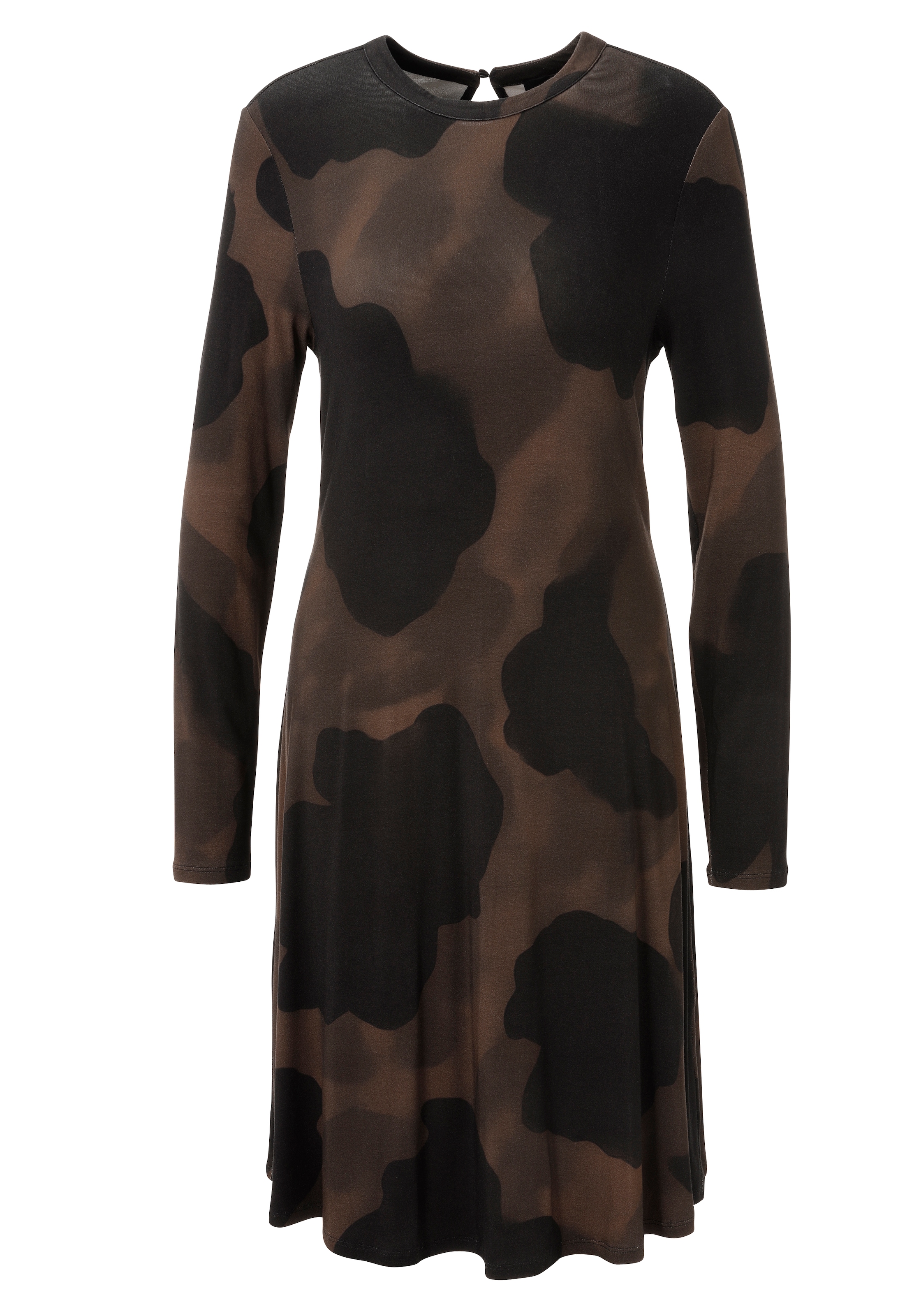 Aniston CASUAL Jerseykleid mit grossflächigen, grafischen Druck im Batik-Look - NEUE KOLLEKTION