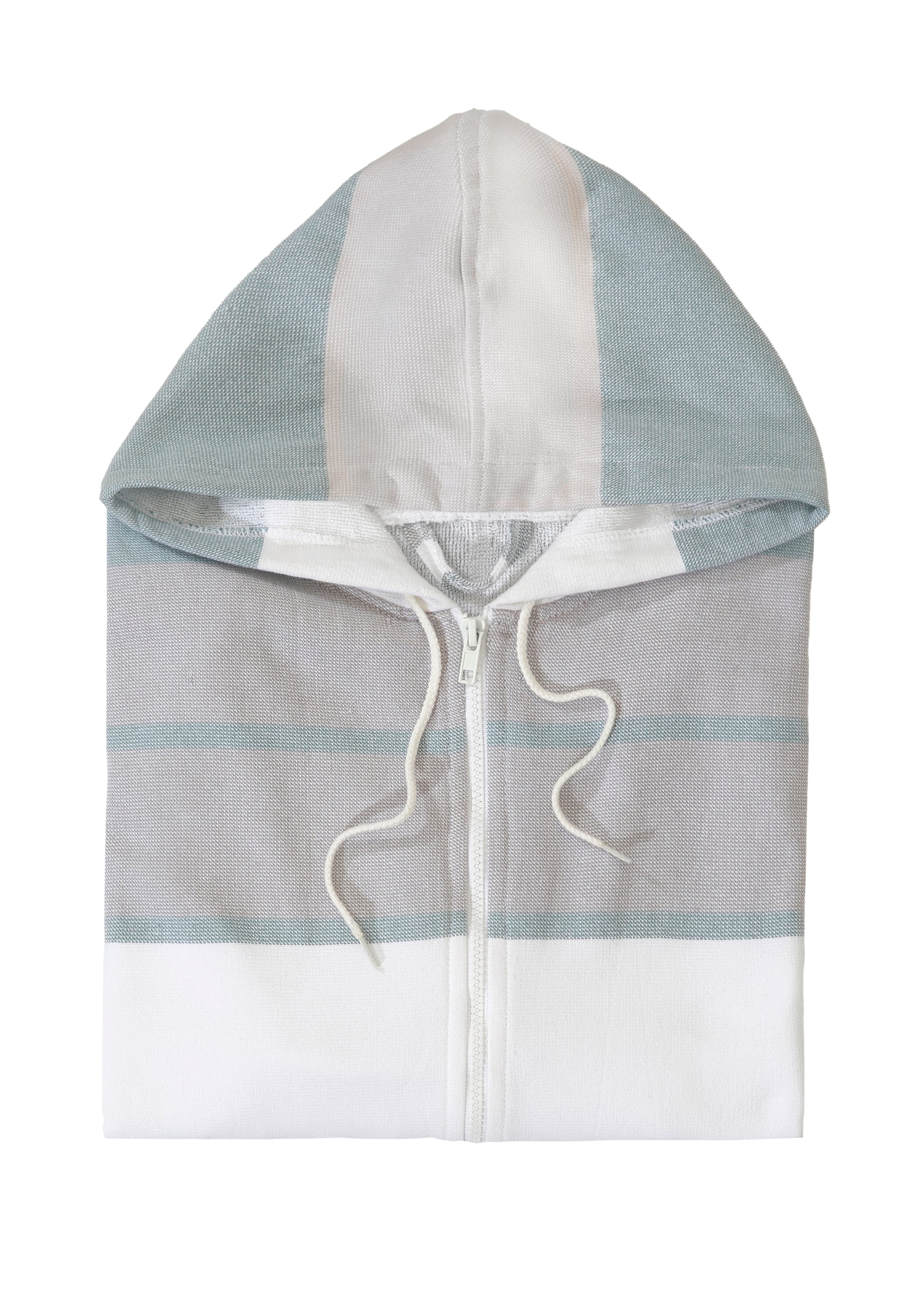 my home Bademantel »Melli, ideal für Sauna & Spa, Hotelbademantel, Morgenmantel« 1 Stk. tlg., Damenbademantel, Baumwolle, Polyester, gestreift